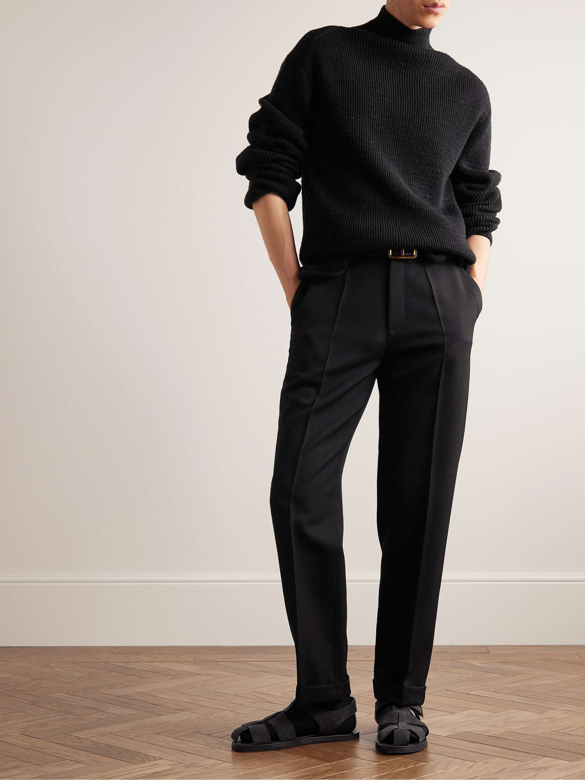 Seth Slim-Fit Wool Suit Trousers view