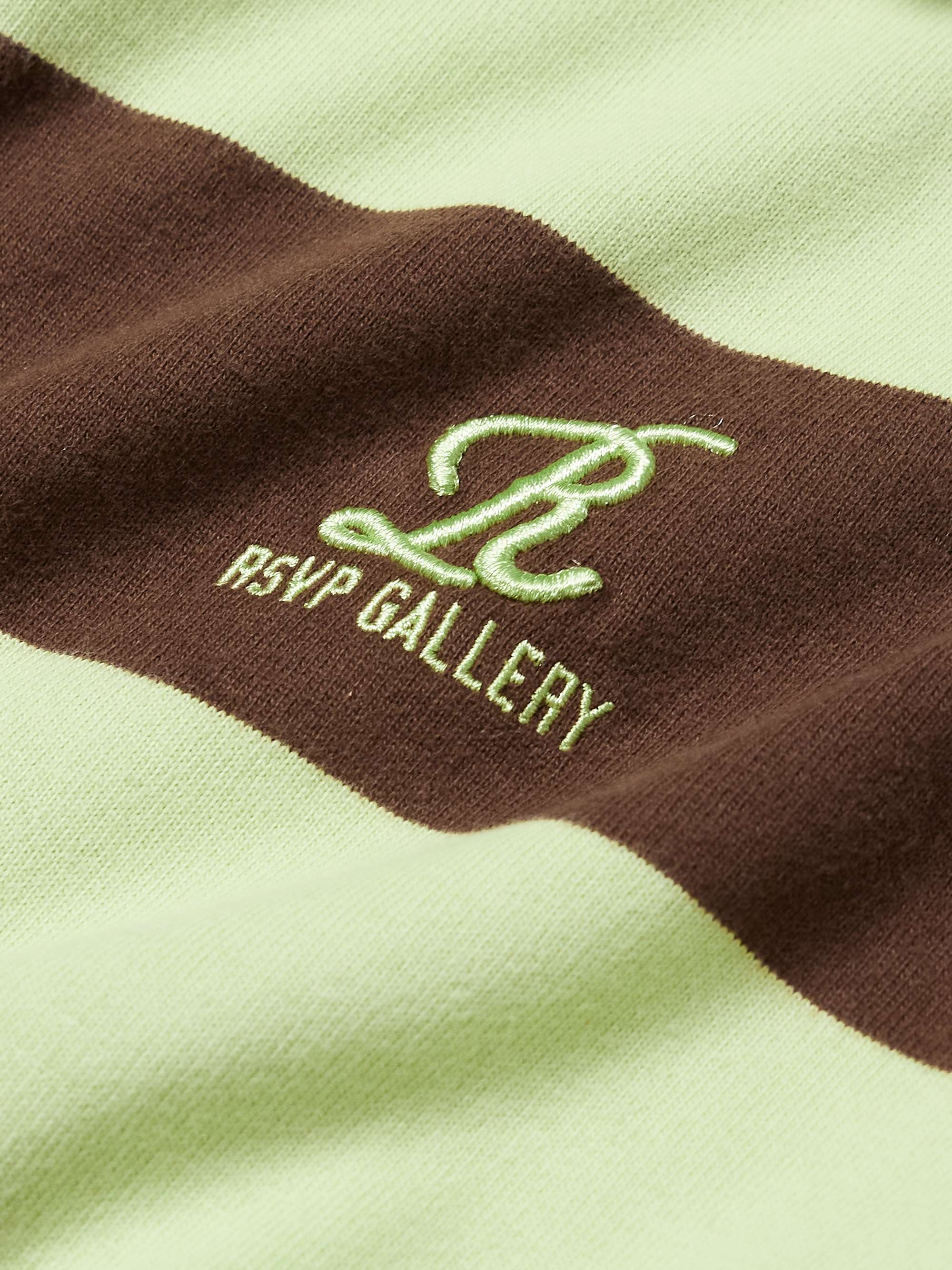 + RSVP GALLERY Logo-Embroidered Striped Cotton Rugby Shirt view