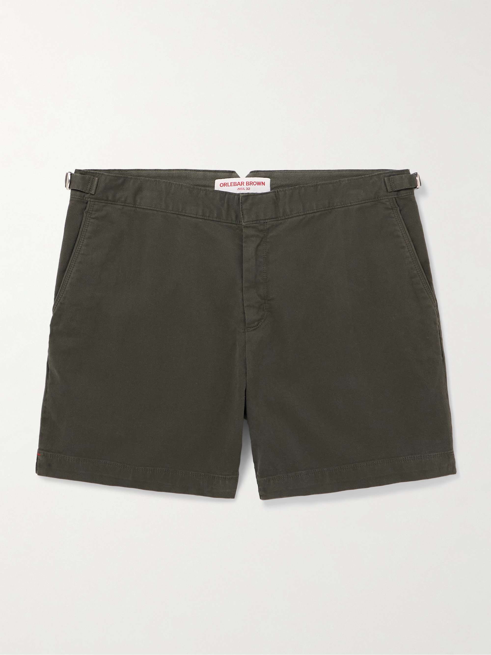 Bulldog Slim-Fit Stretch-Organic Cotton Twill Shorts hero visual