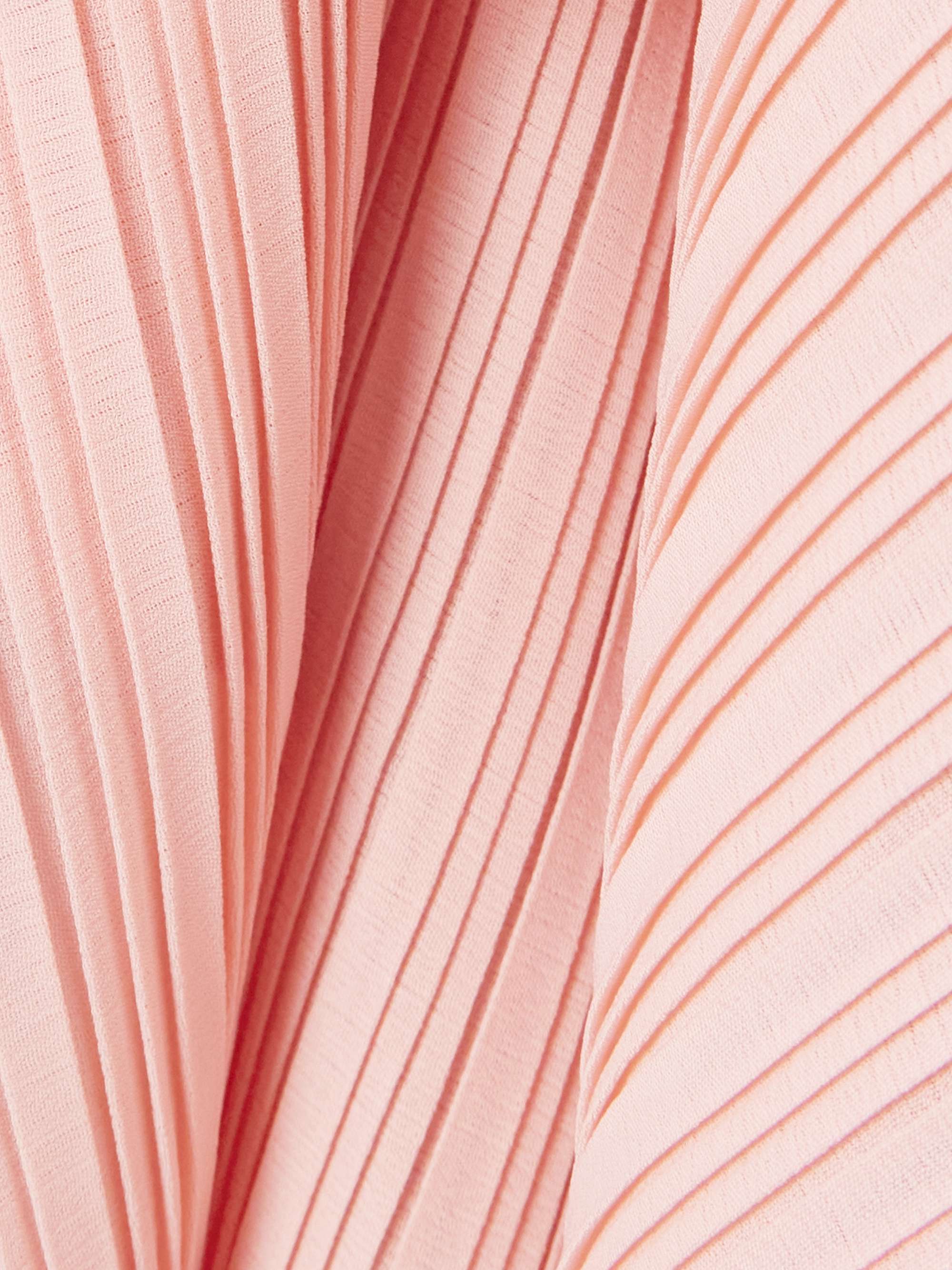 Maci one-shoulder pleated chiffon gown view