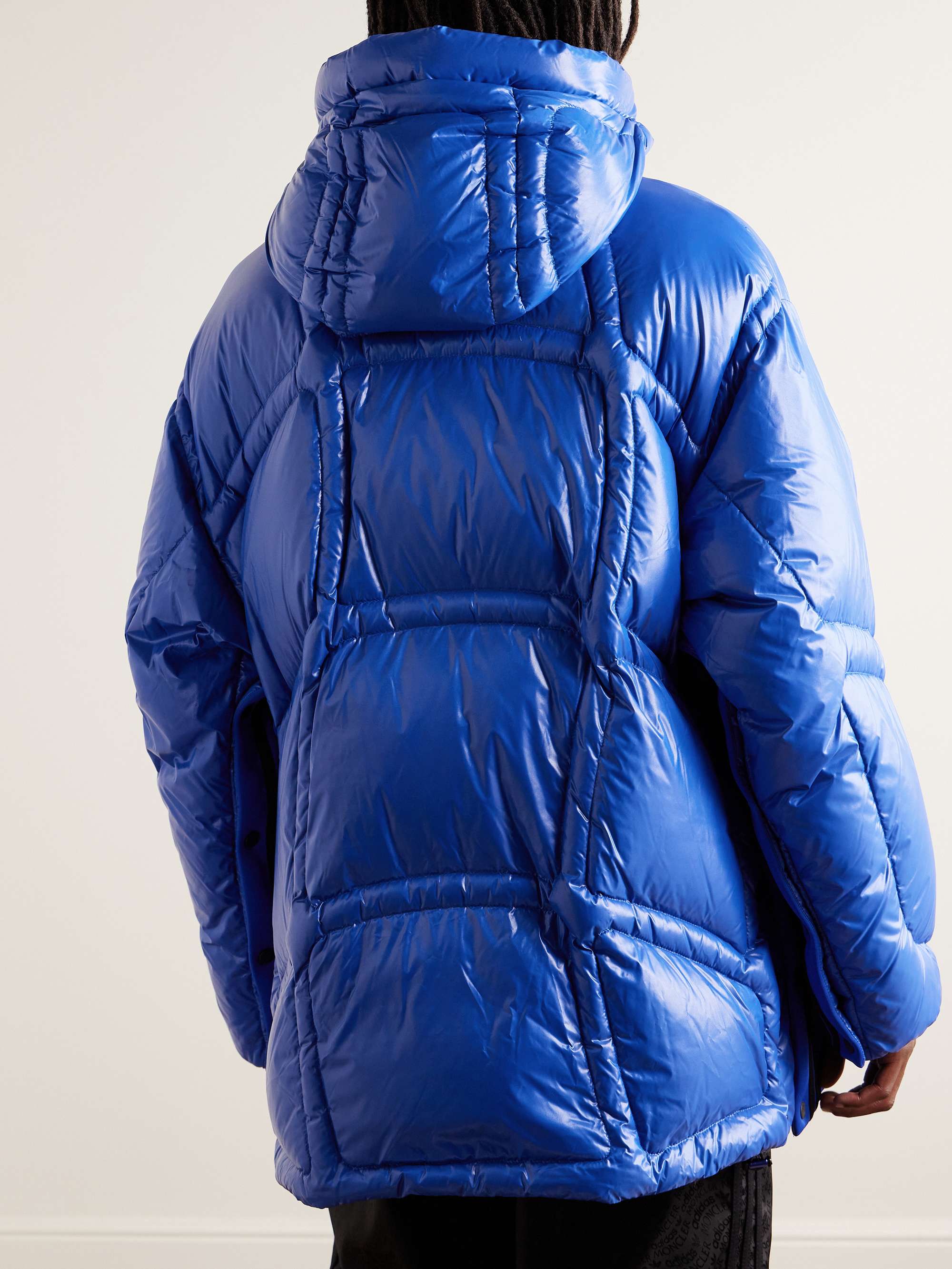 + adidas Originals Chambery Canvas-Trimmed Quilted Glossed-Shell Hooded Down Jacket view