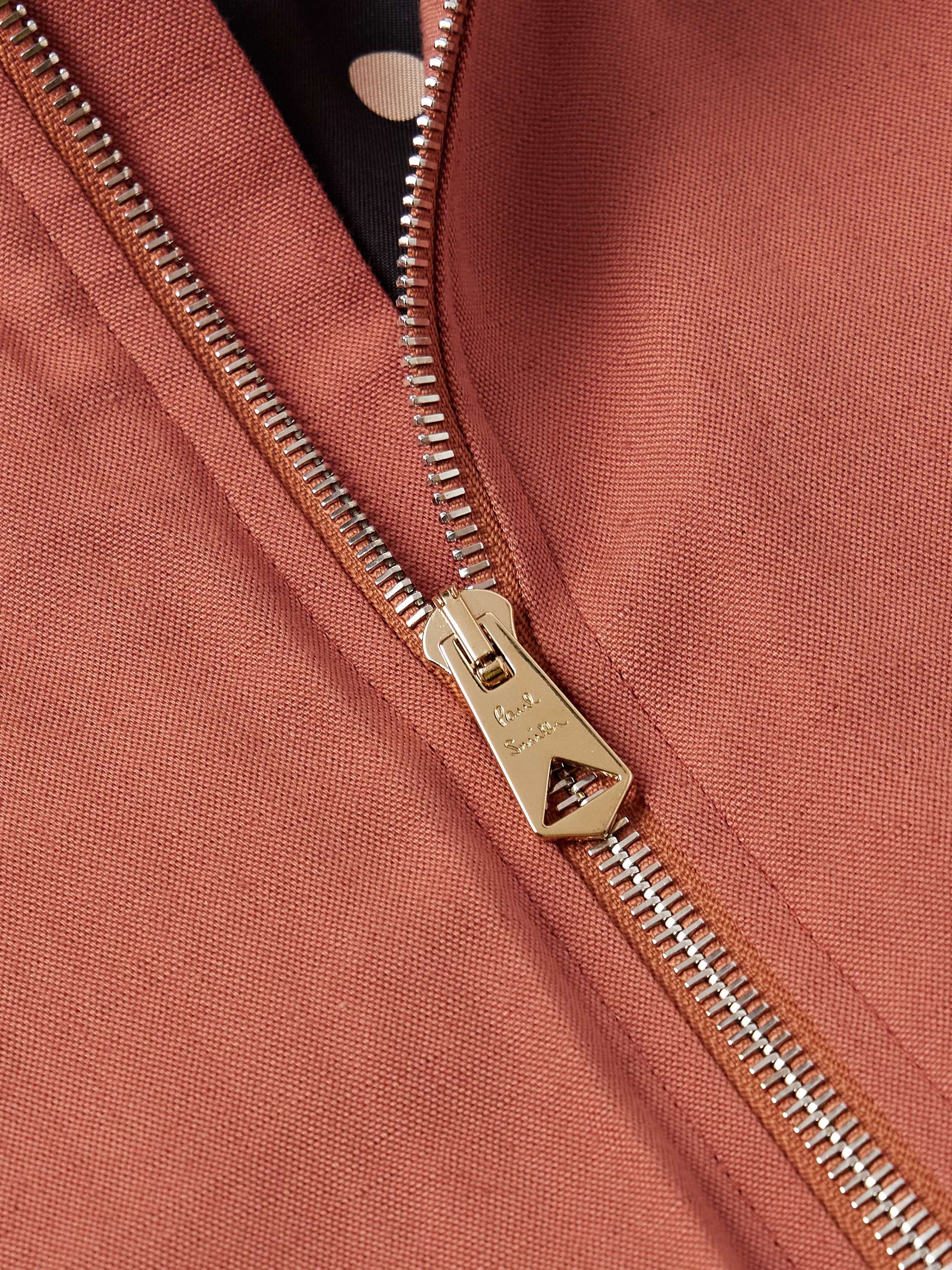 Linen, Cotton and Lyocell-Blend Bomber Jacket view