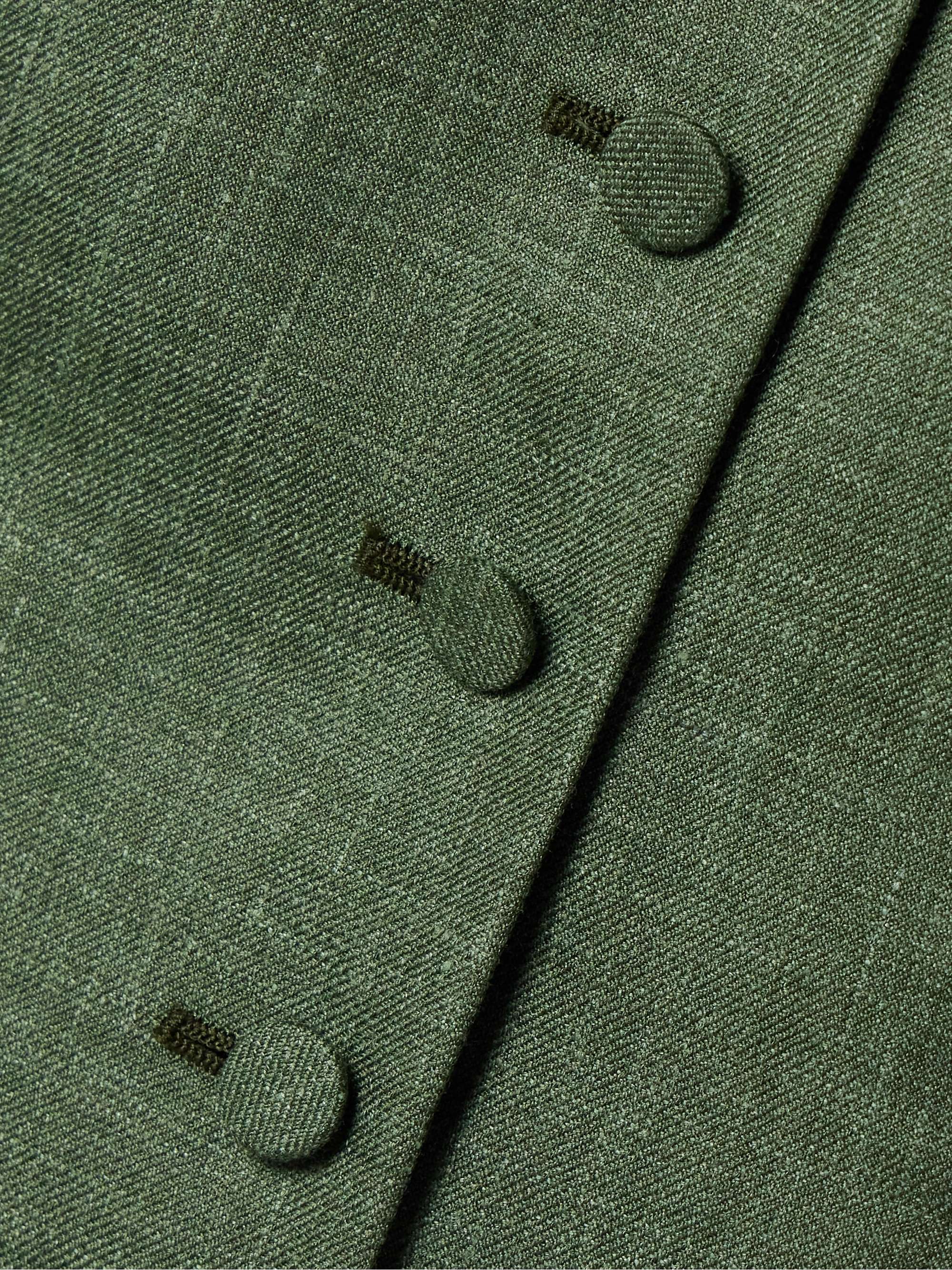 Coleridge wool, silk and linen-blend twill vest view