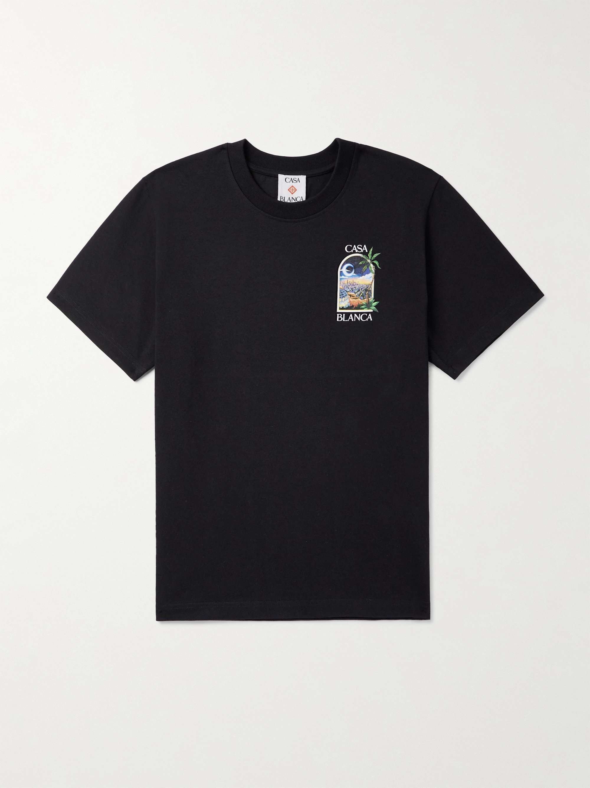 LA Night Oversized Logo-Print Organic Cotton-Jersey T-Shirt hero visual