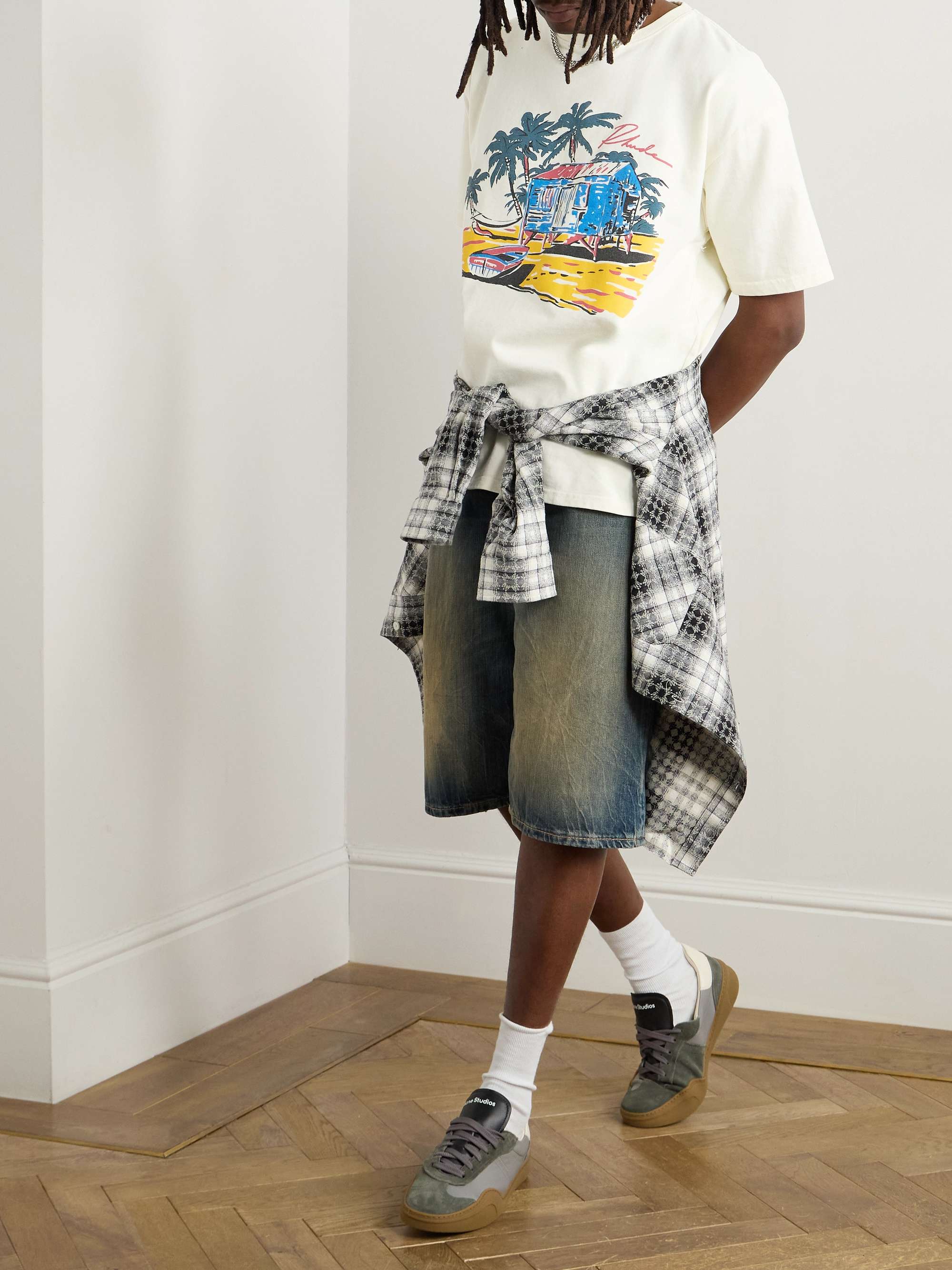 Oversized Printed Cotton-Jersey T-Shirt view