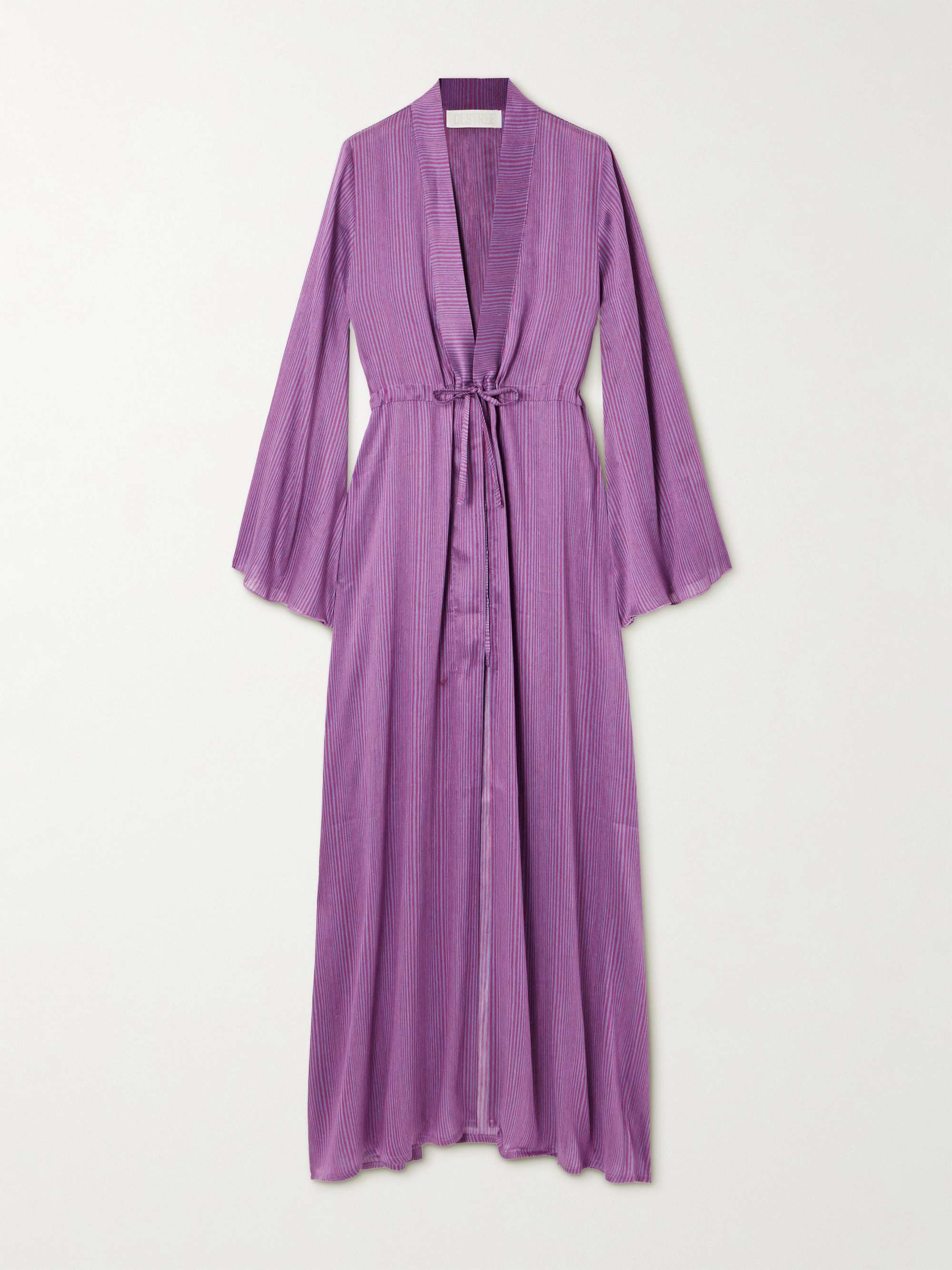 Otani Veil striped linen-blend coverup hero visual
