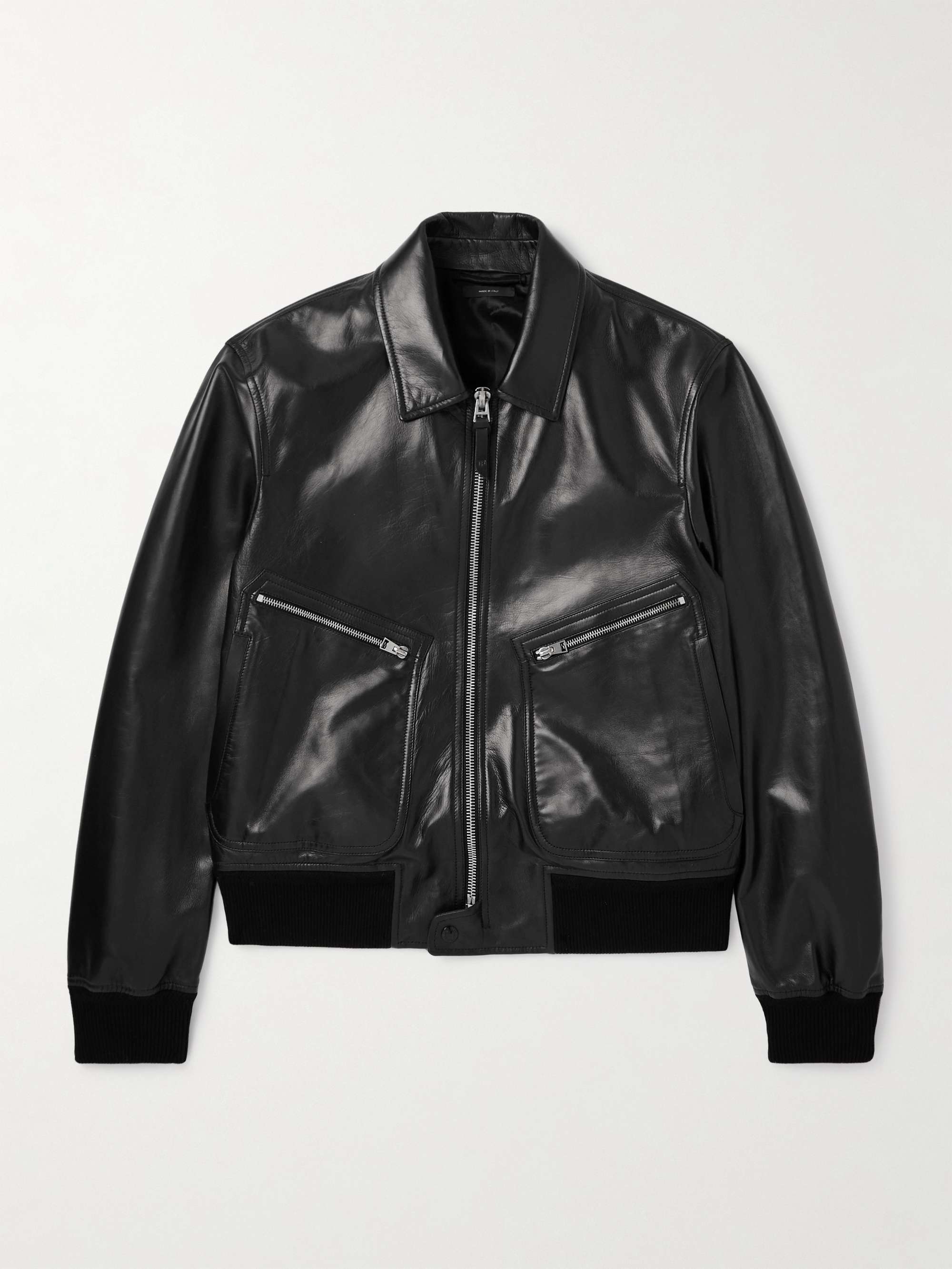Leather Zip-Up Jacket hero visual