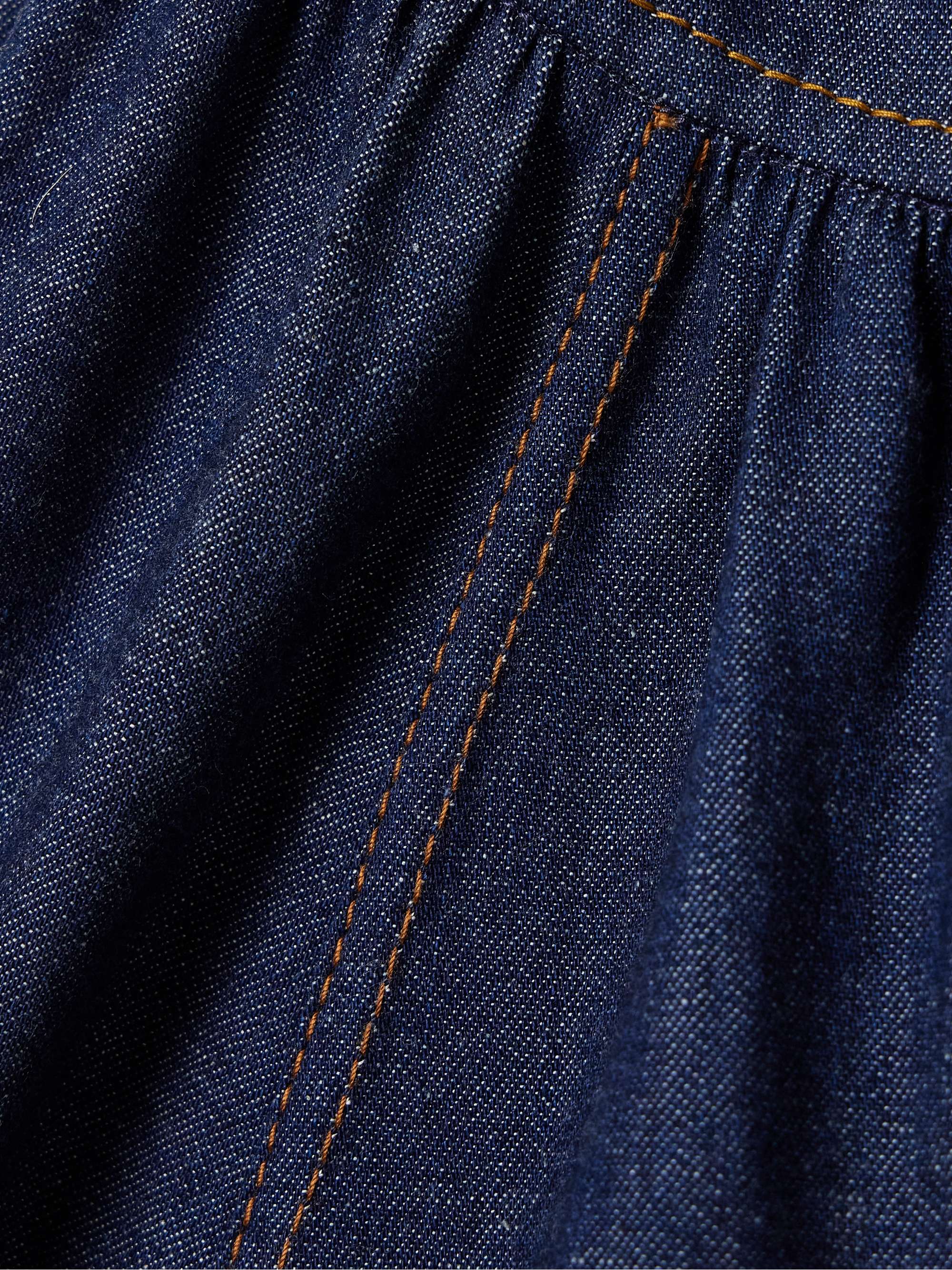 Illuminate cutout denim midi dress view