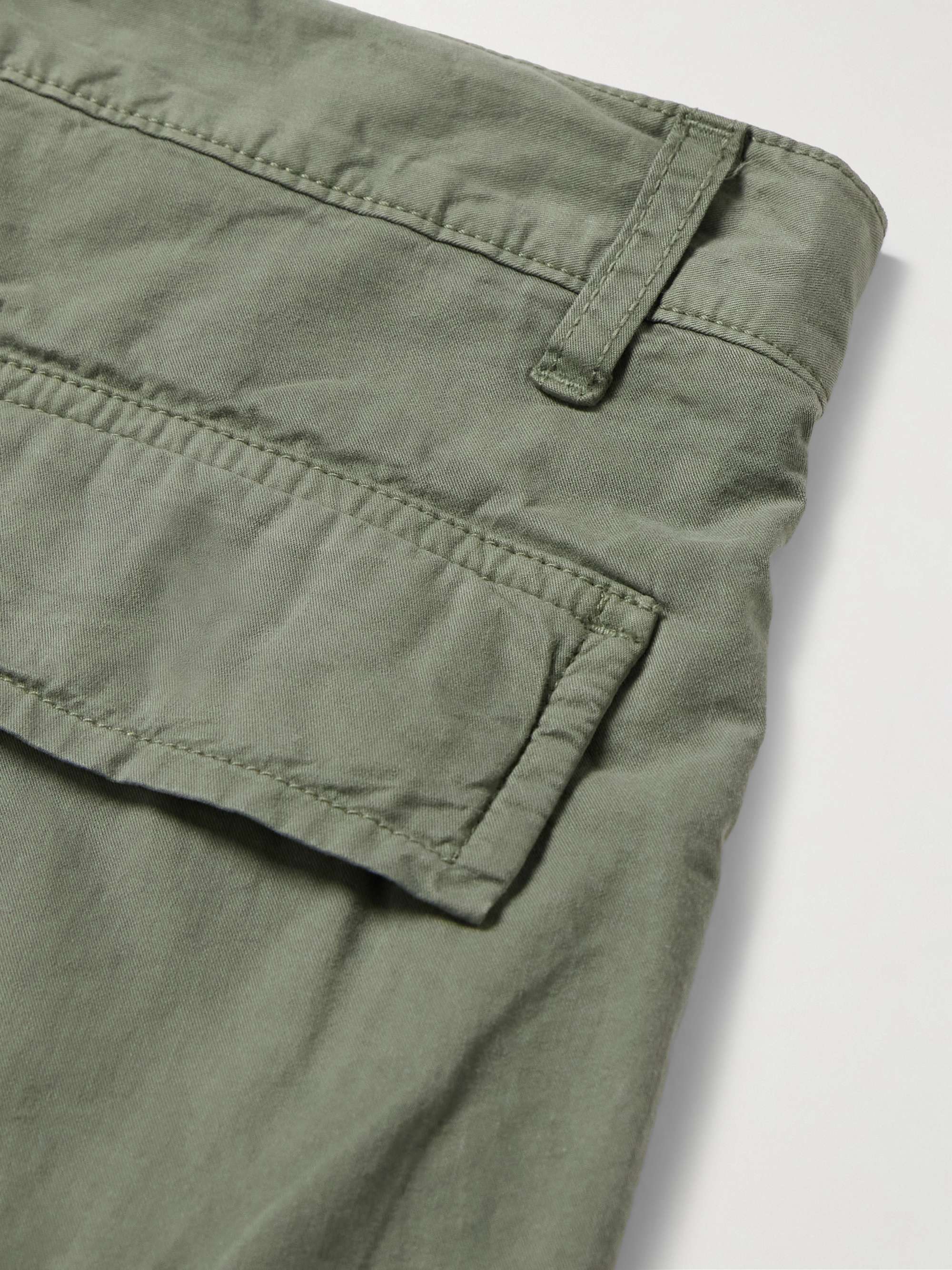 Tapered Cotton-Drill Cargo Trousers view