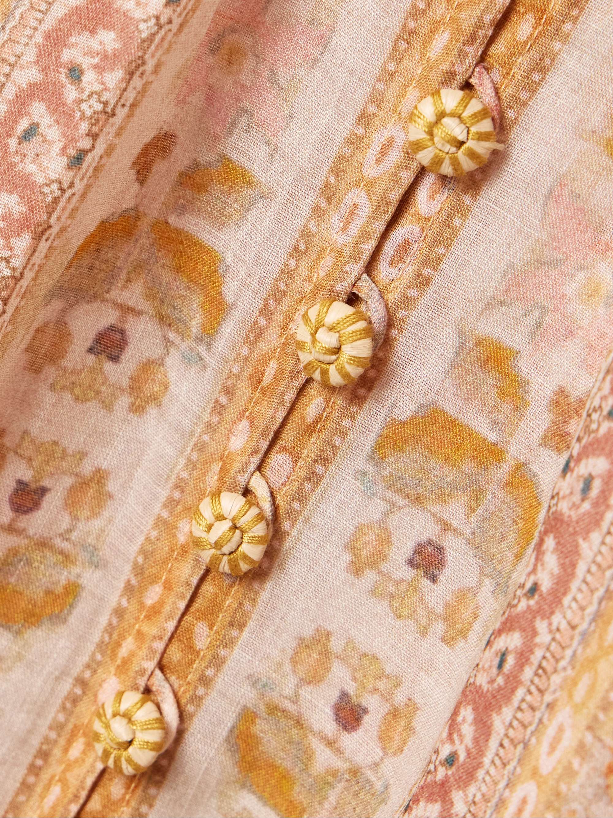 Acacia printed ramie-voile blouse view