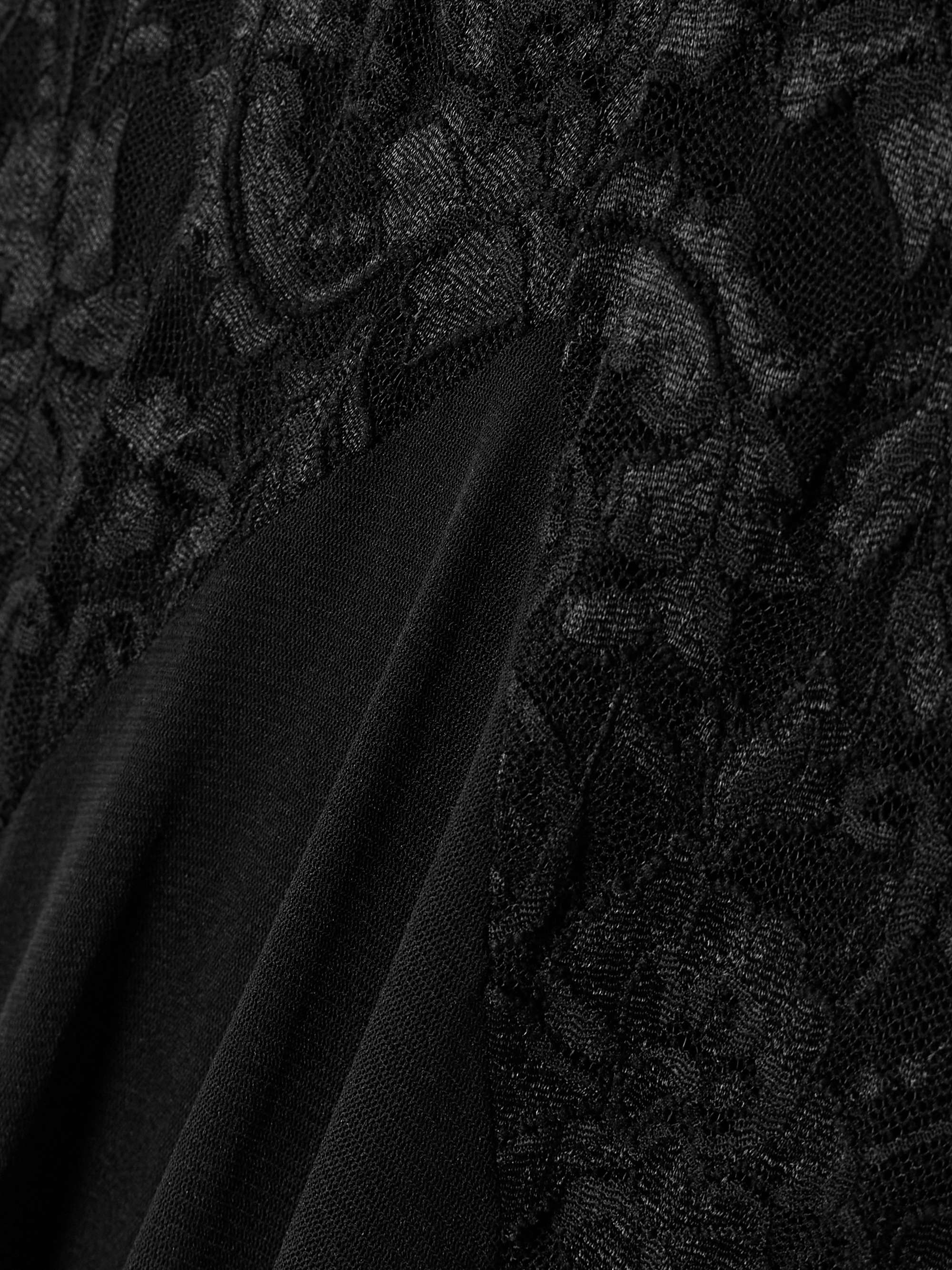Griselda tiered tulle and lace maxi skirt view