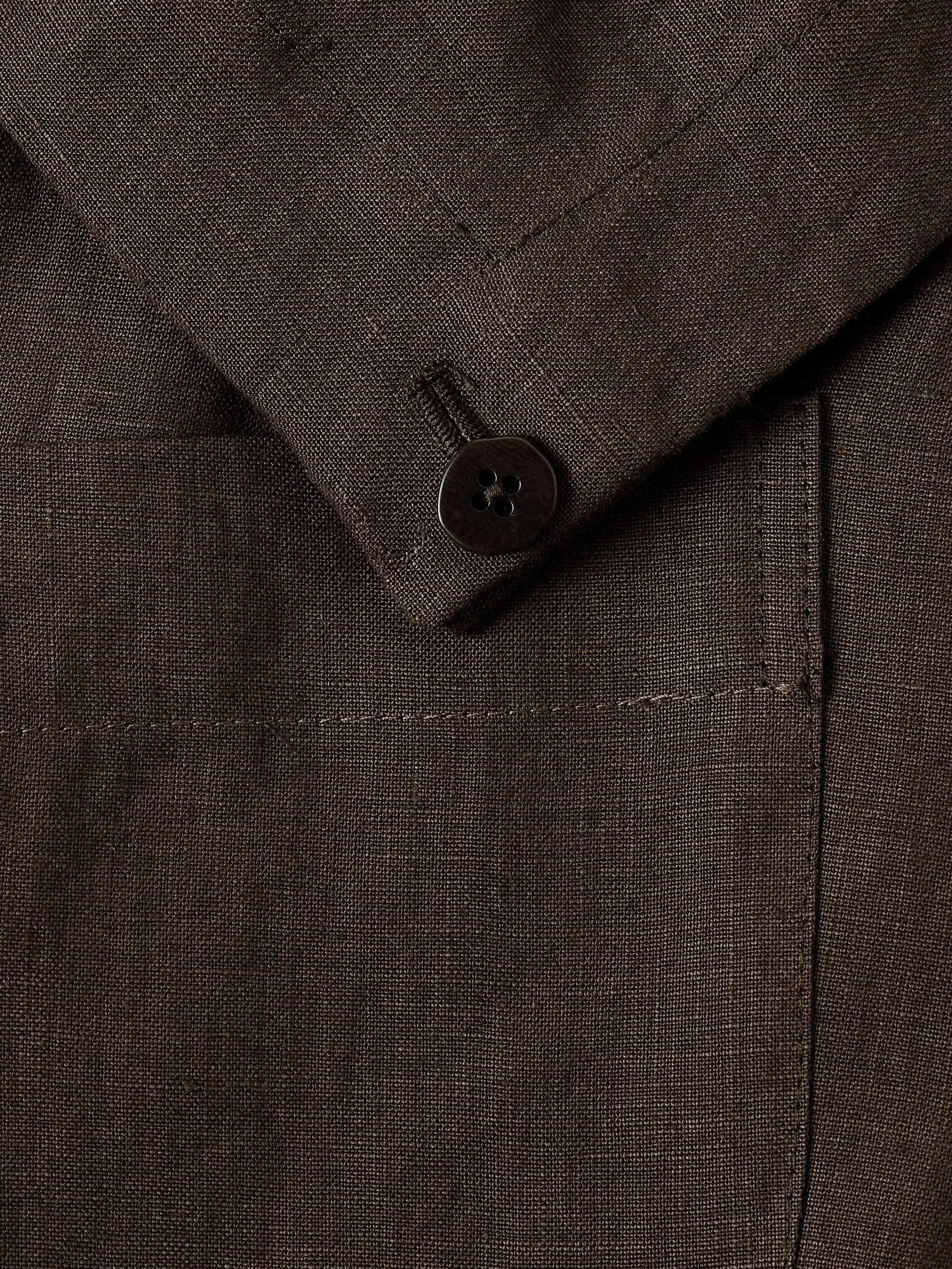 Unstructured Washed-Linen Blazer view