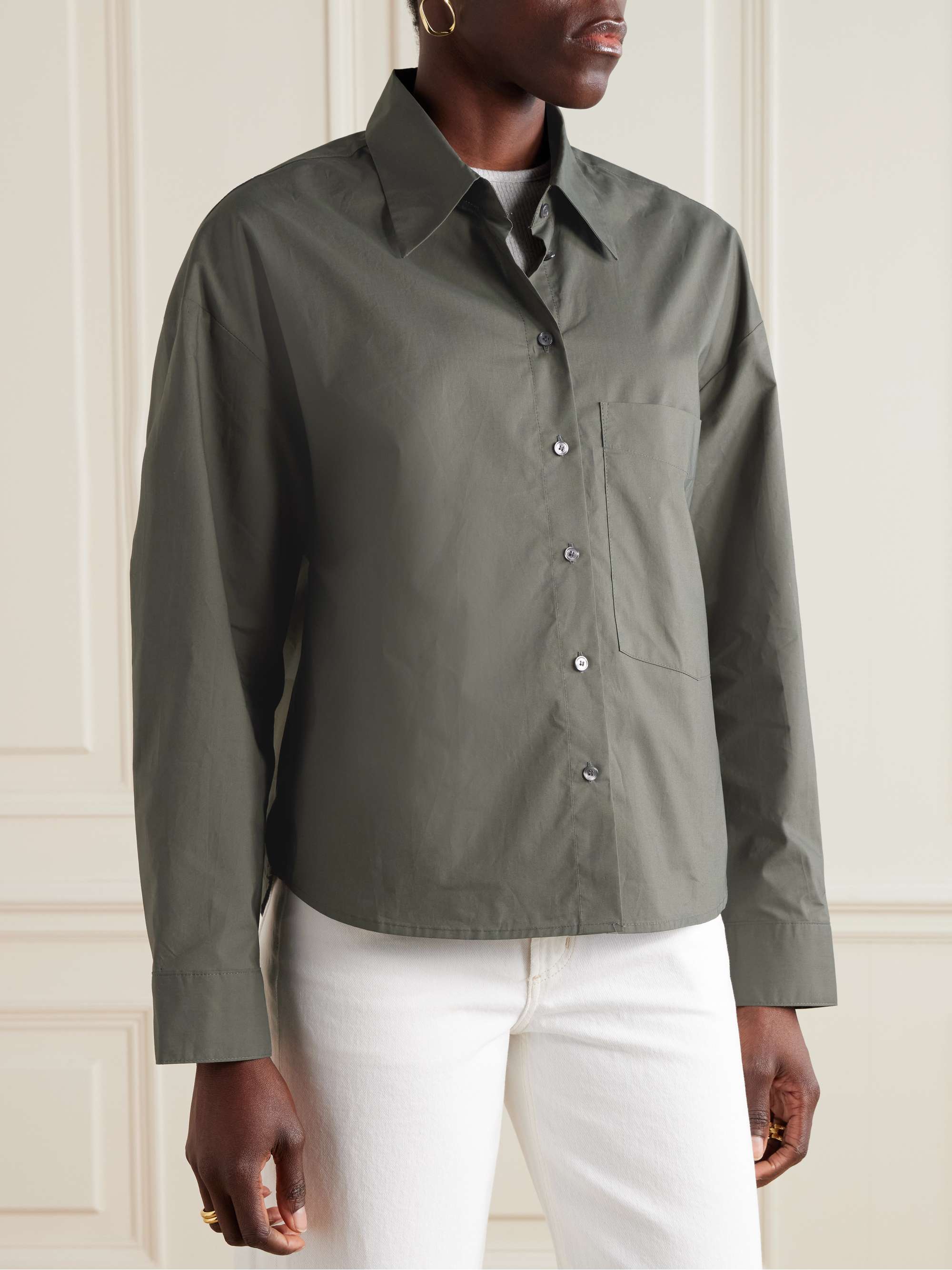 Naya cotton-poplin shirt view