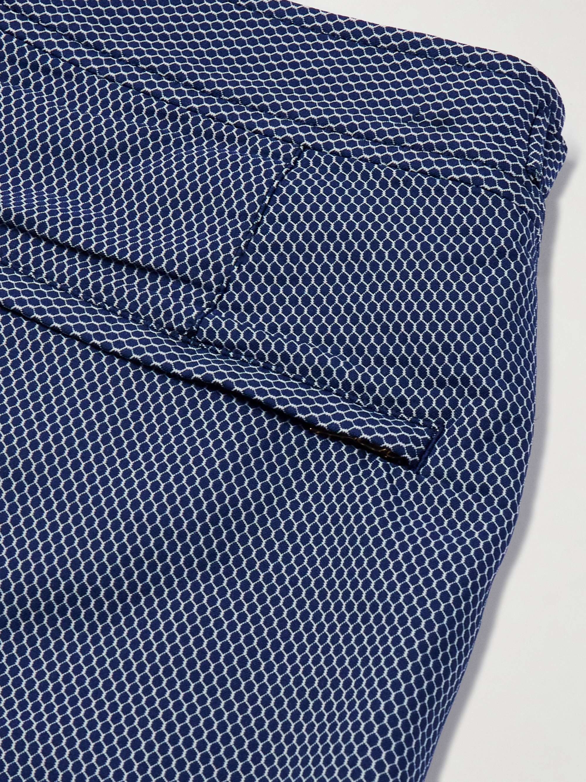 Bulldog Straight-Leg Mid-Length Jacquard Swim Shorts view