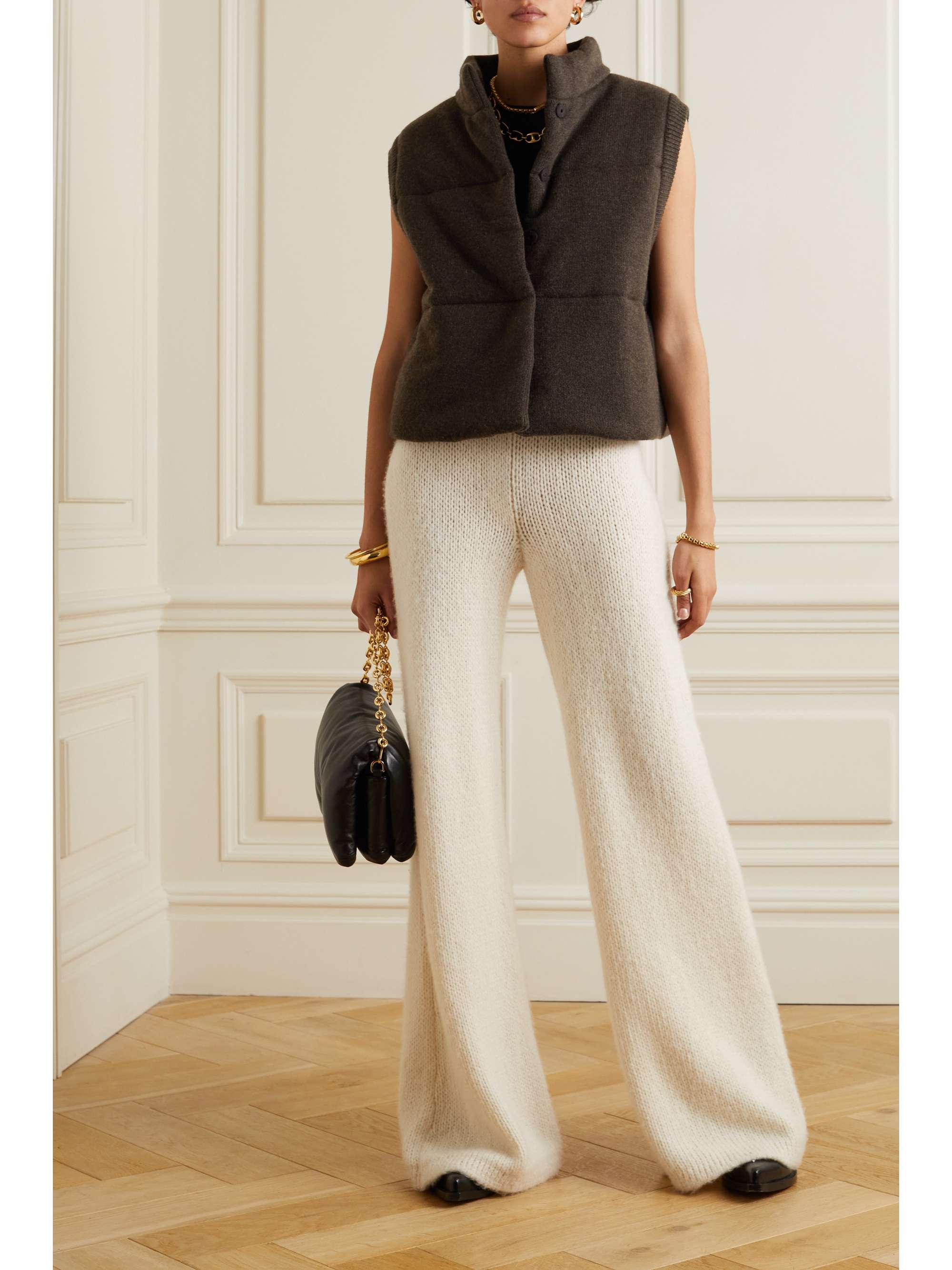 + NET SUSTAIN Montana quilted organic cashmere vest view