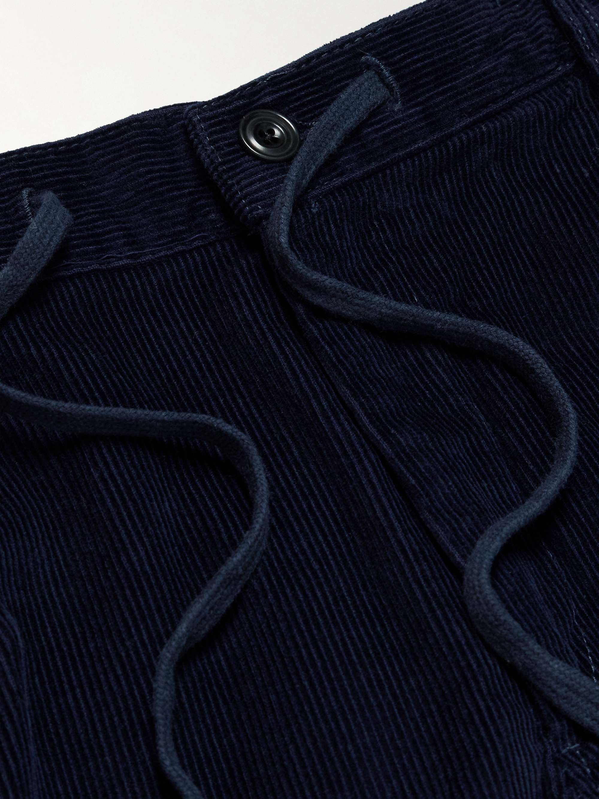Tanker Slim-Fit Straight-Leg Cotton-Corduroy Drawstring Trousers view