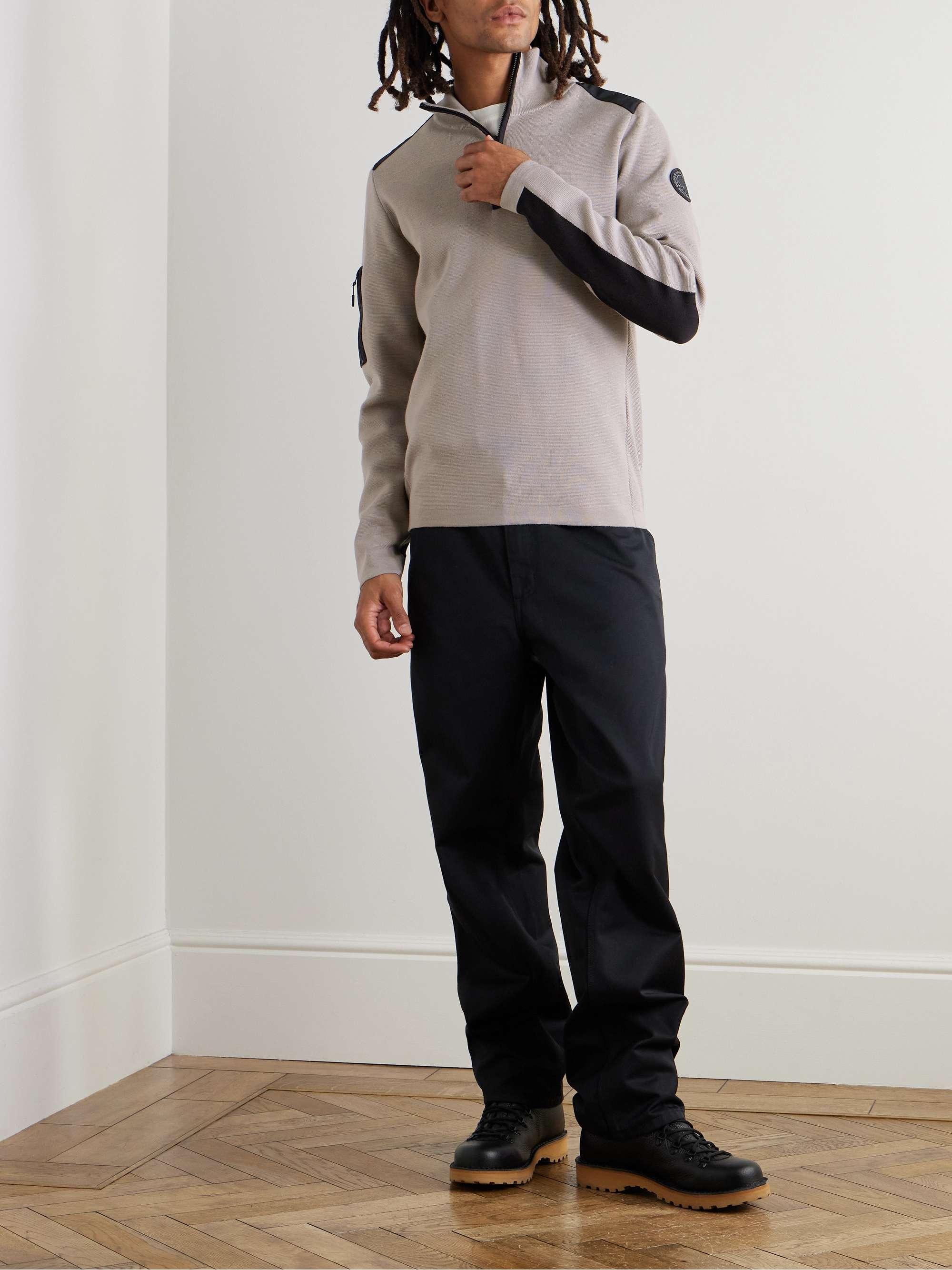 Stormont Slim-Fit CORDURA-Trimmed Merino Wool Half-Zip Sweater view