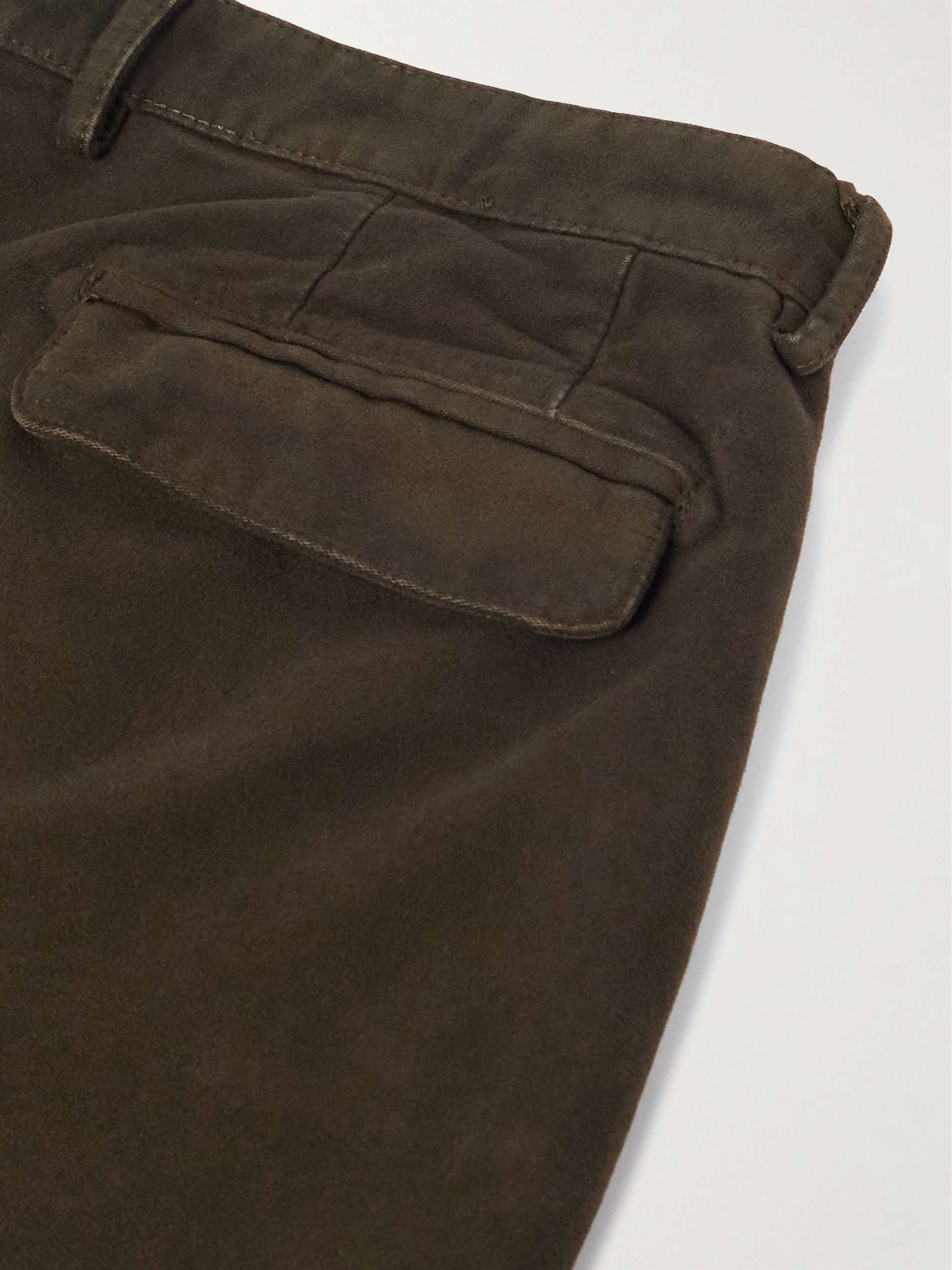 Straight-Leg Cotton-Moleskin Trousers view