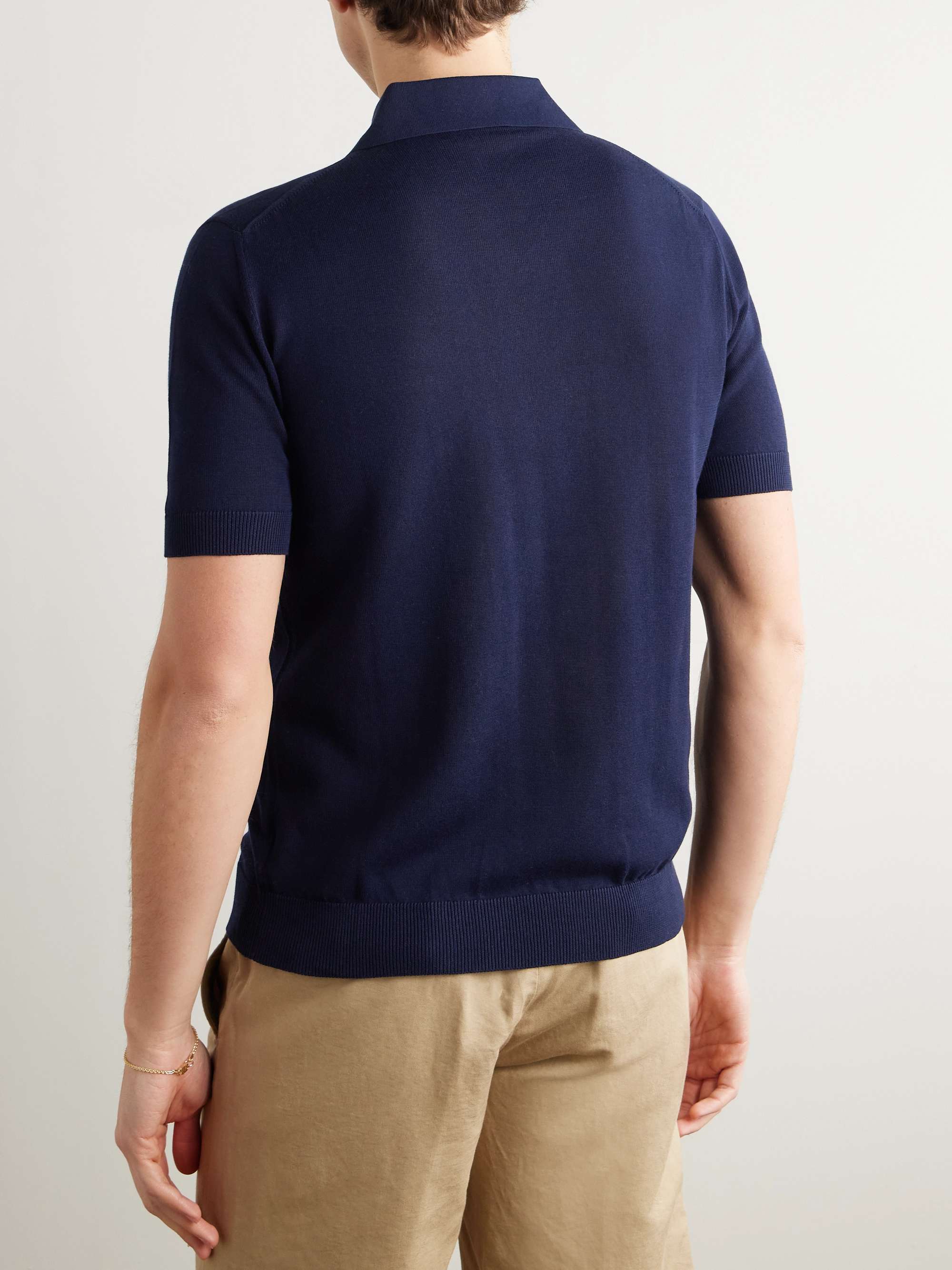 Zanone Slim-Fit Cotton Polo Shirt view