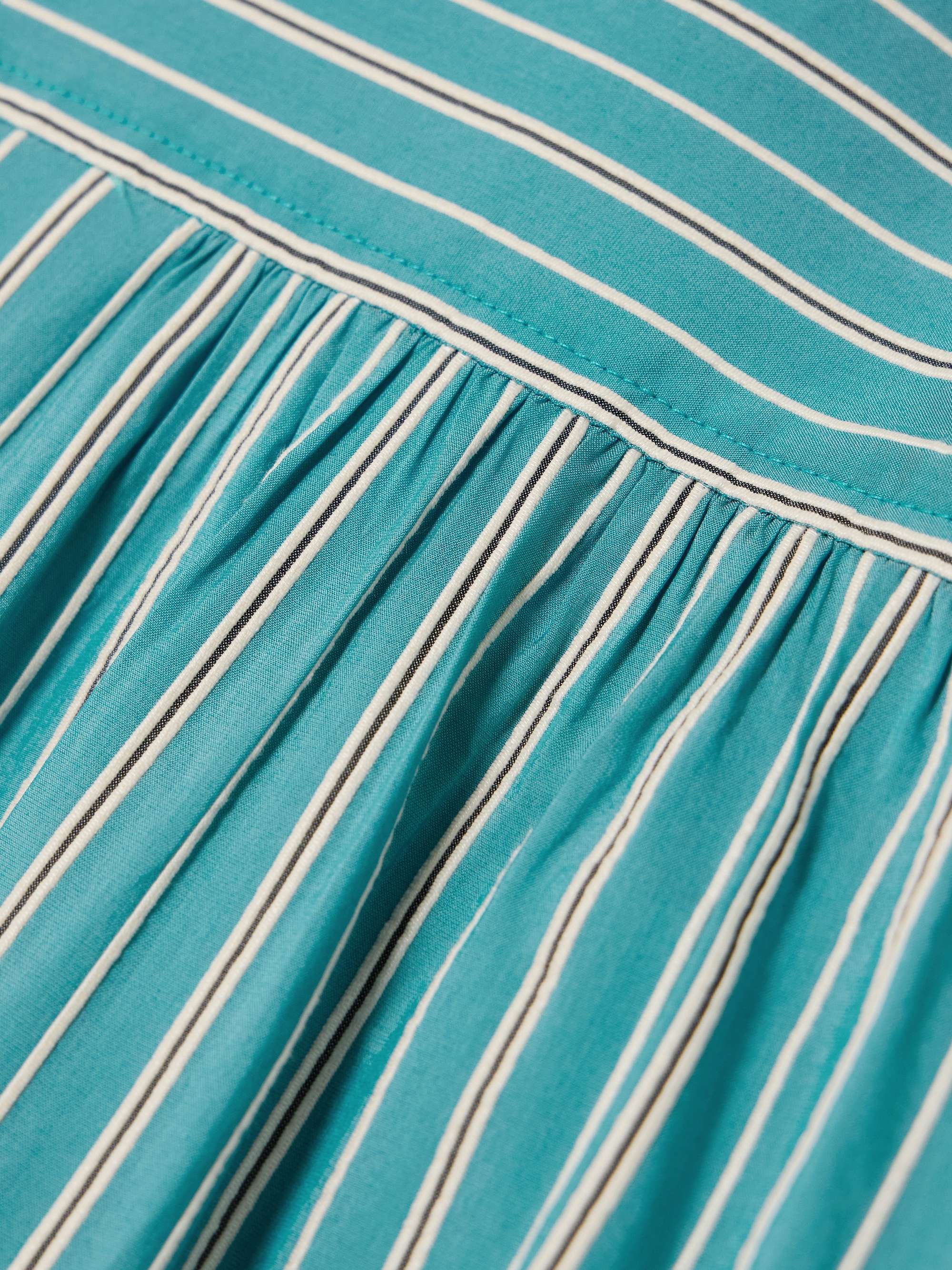 Shore Stripe Quincy cotton-blend poplin mini shirt dress view