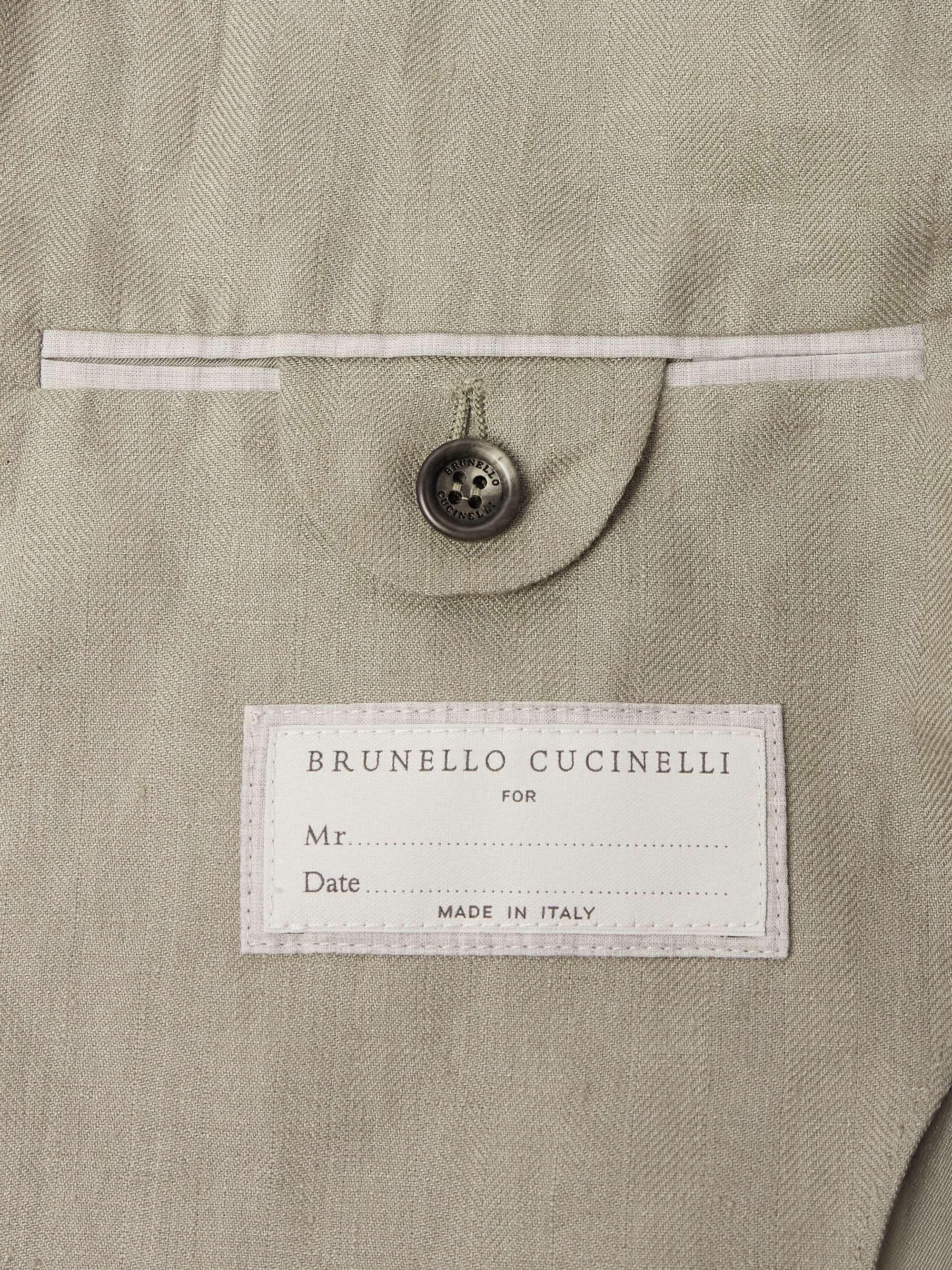 Herringbone Linen Suit view
