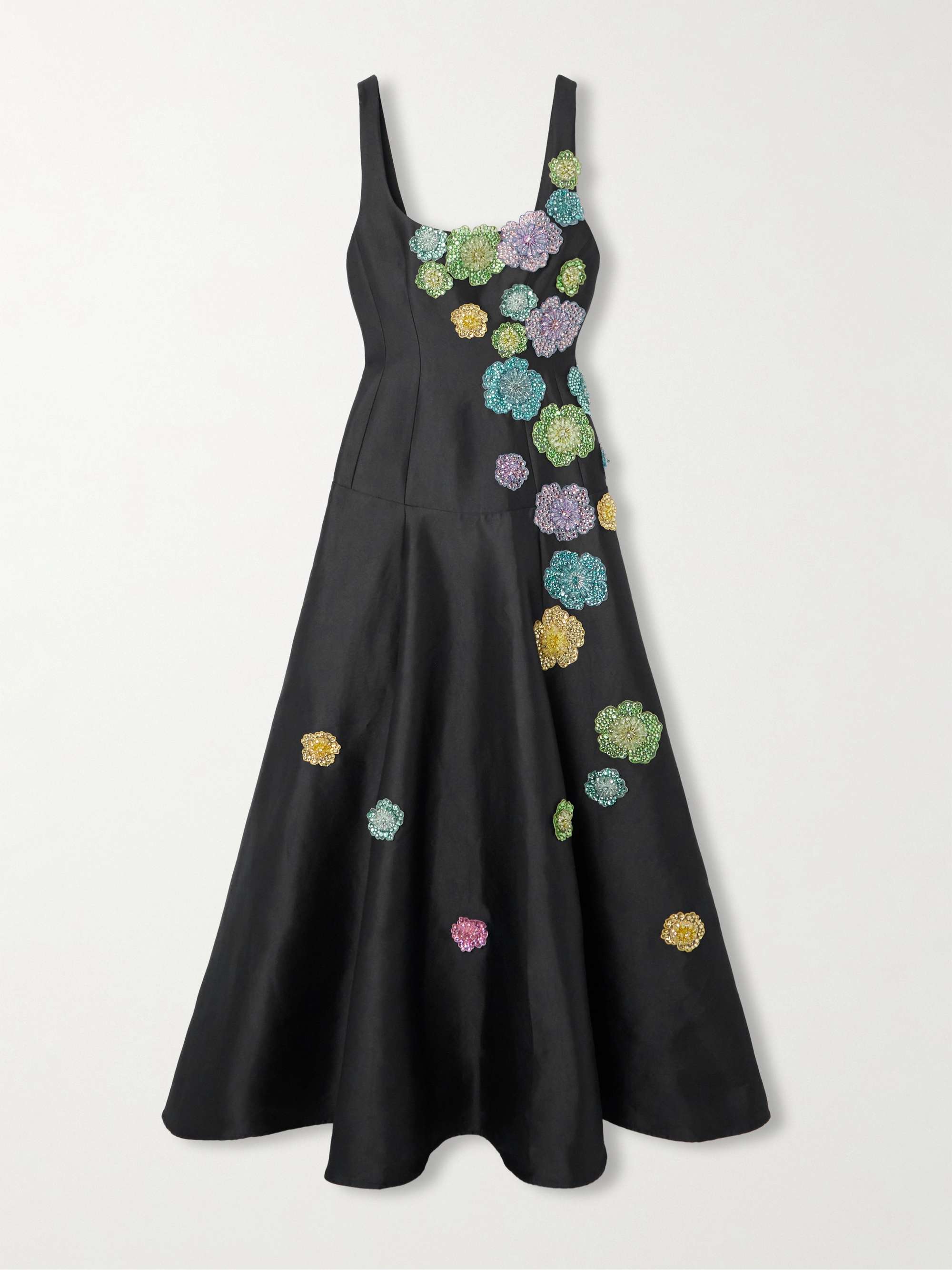 Lolita embellished appliquéd duchesse-satin gown hero visual