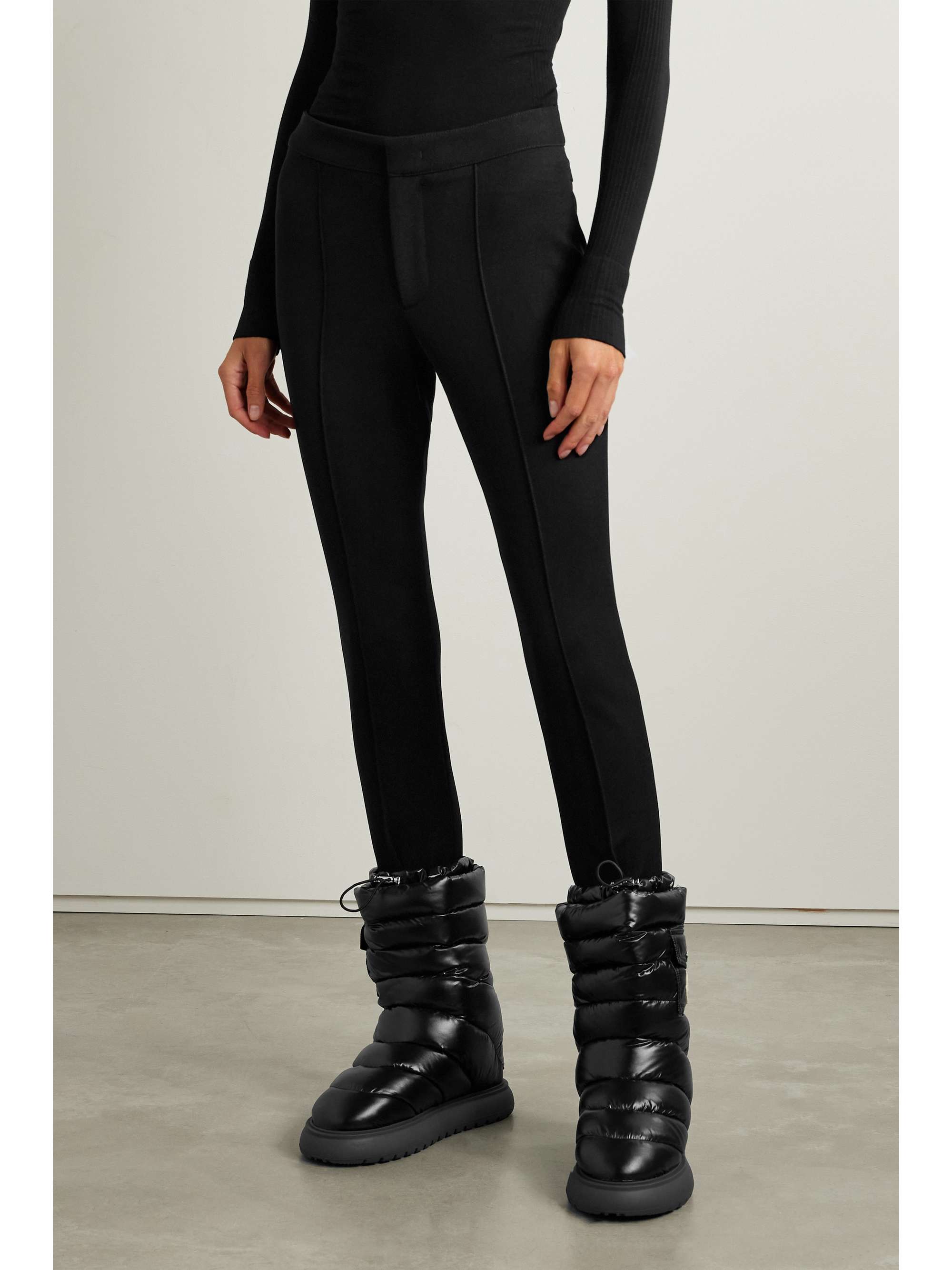 Twill slim-leg stirrup ski pants view
