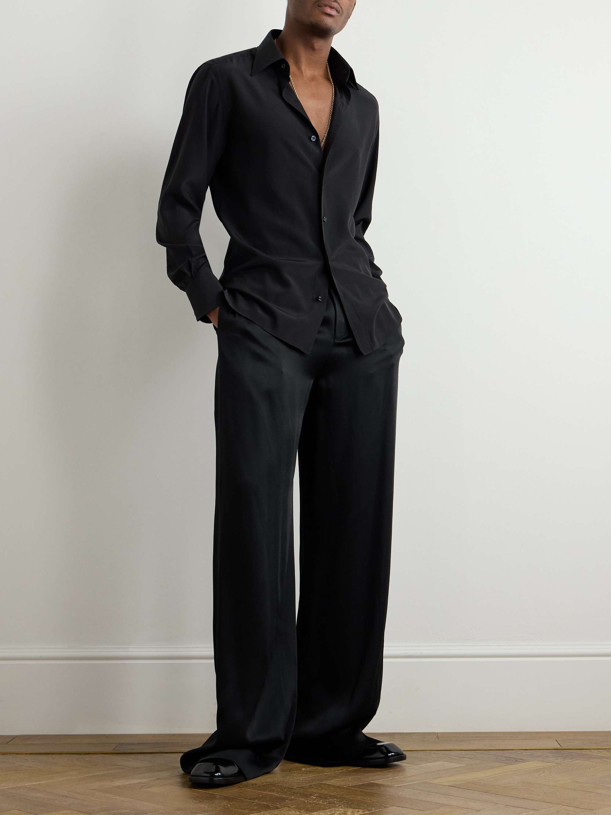 Silk-Charmeuse Shirt view