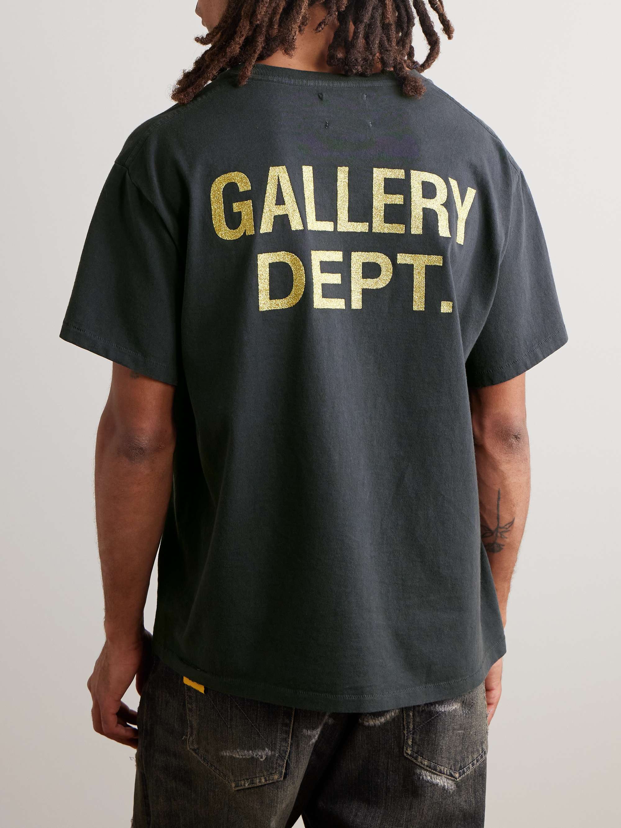 Night of The Living Dead Glittered Printed Cotton-Jersey T-Shirt view