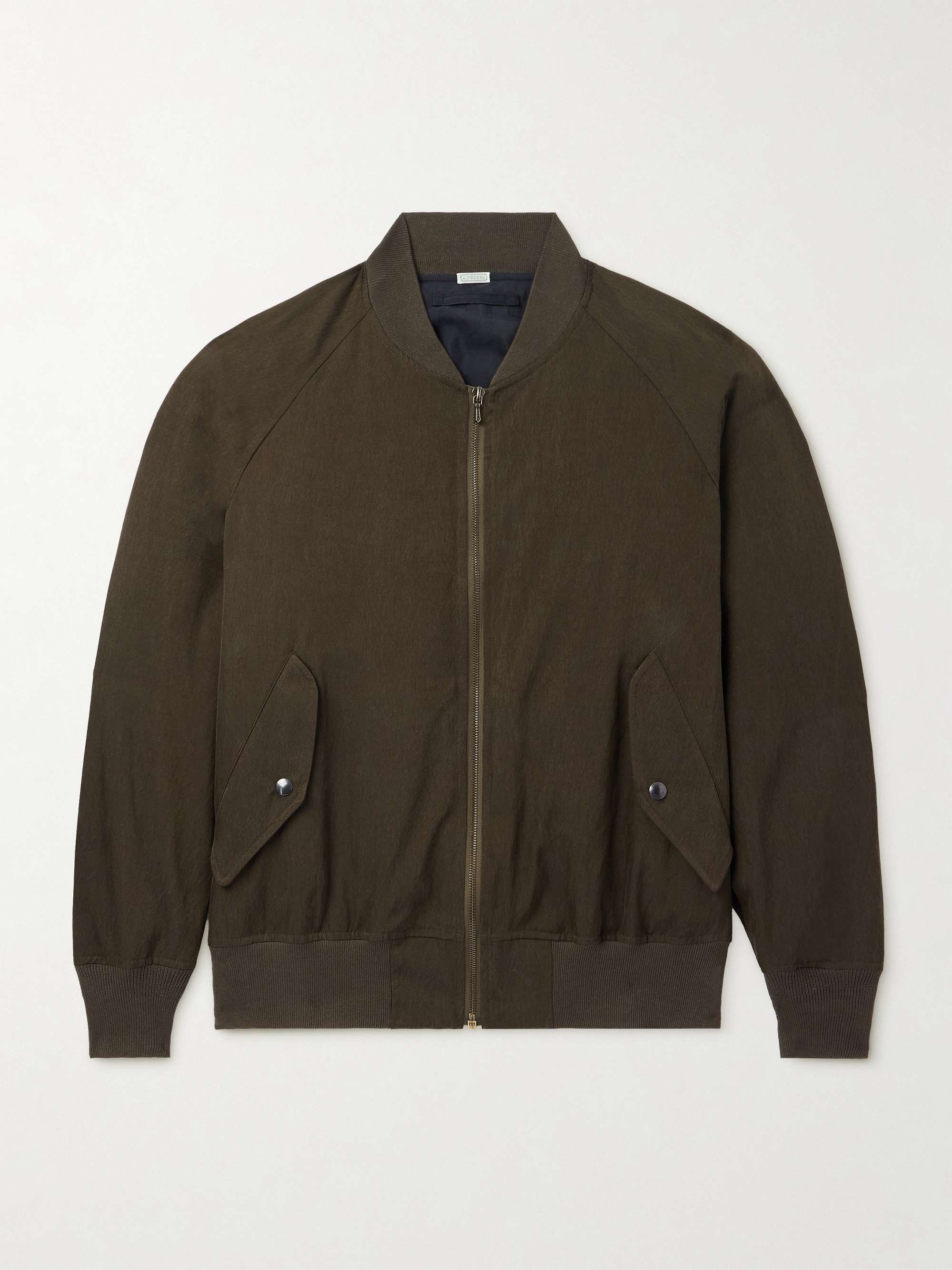 Silk and Cotton-Blend Bomber Jacket hero visual