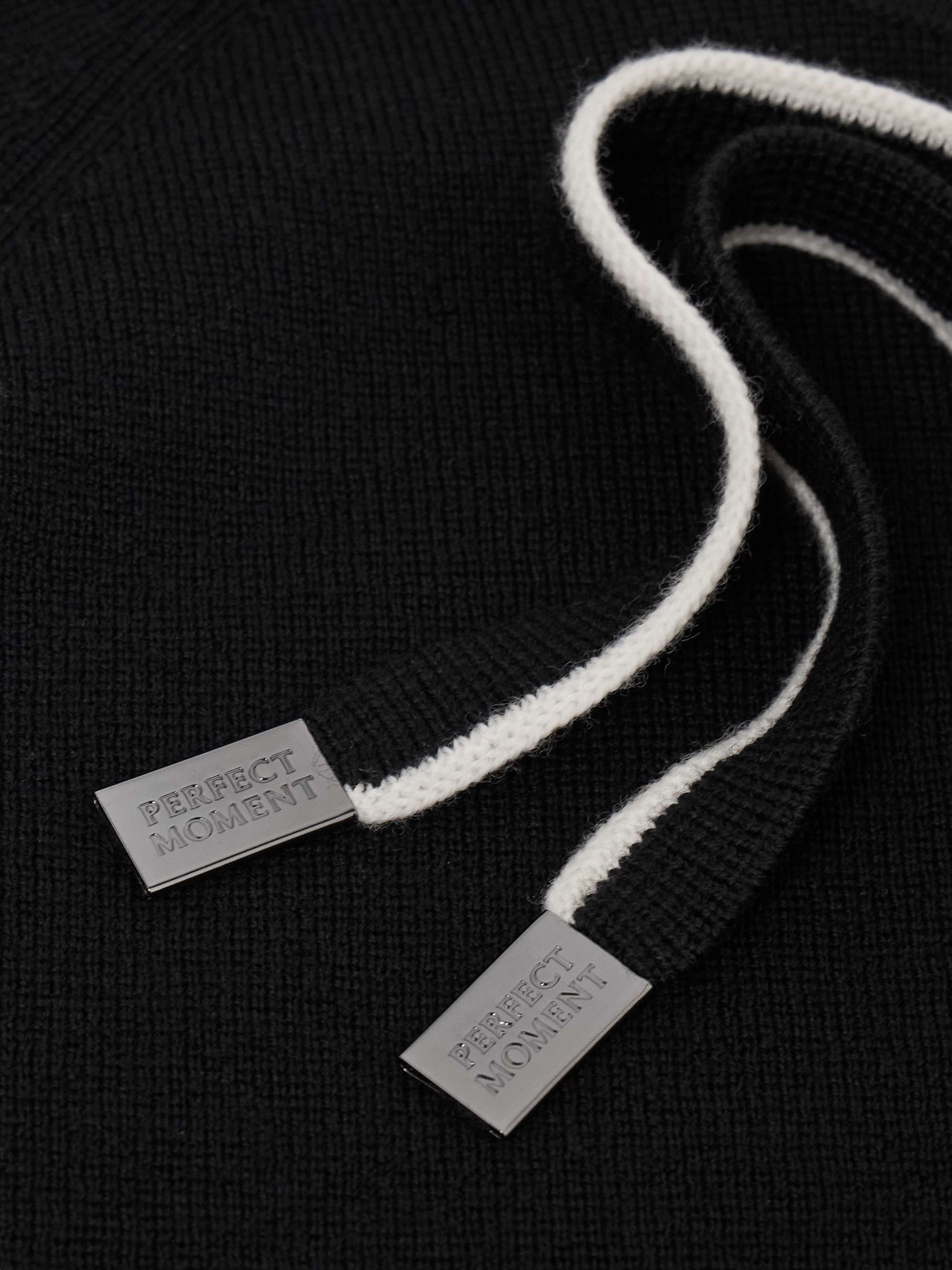 Hayley two-tone merino wool hoodie view