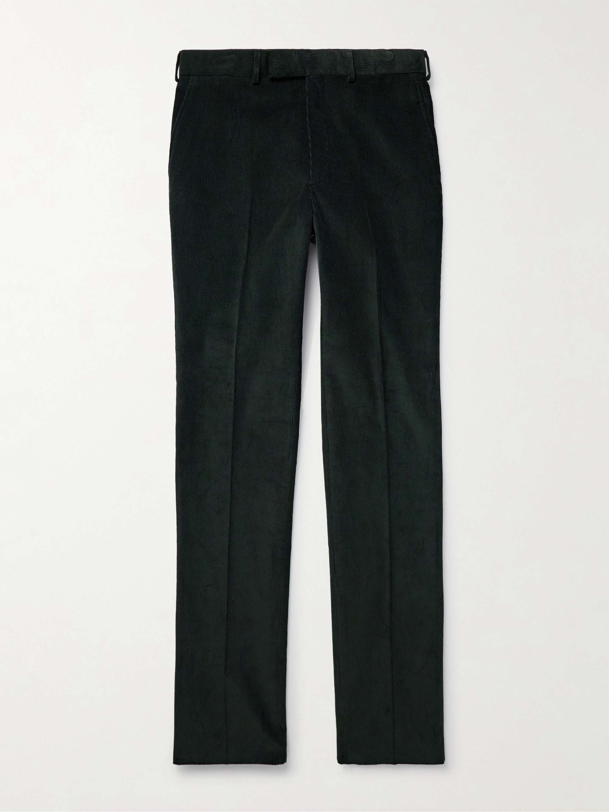 Slim-Fit Straight-Leg Cotton-Corduroy Suit Trousers hero visual