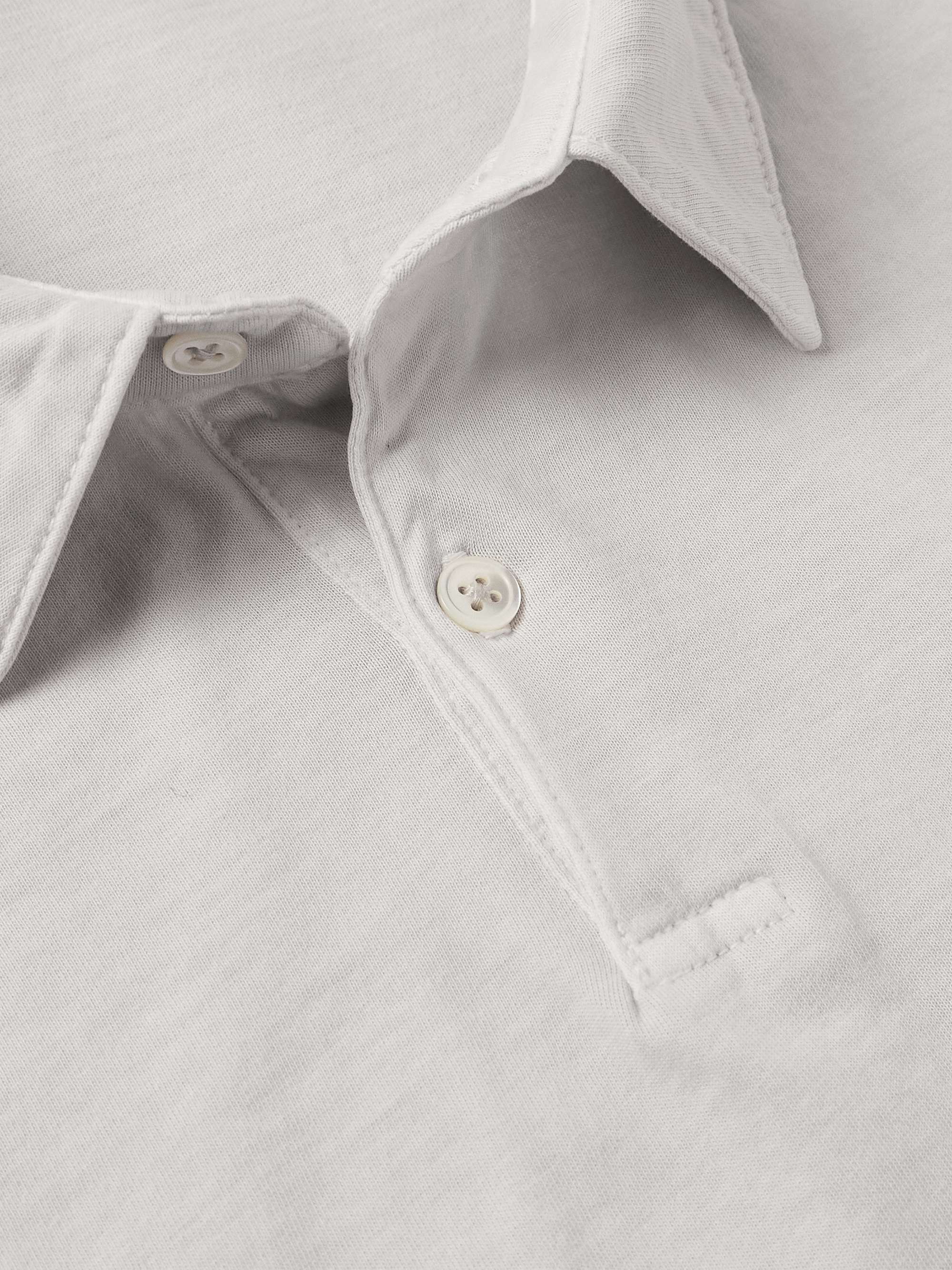 Slim-Fit Cotton-Jersey Polo Shirt view