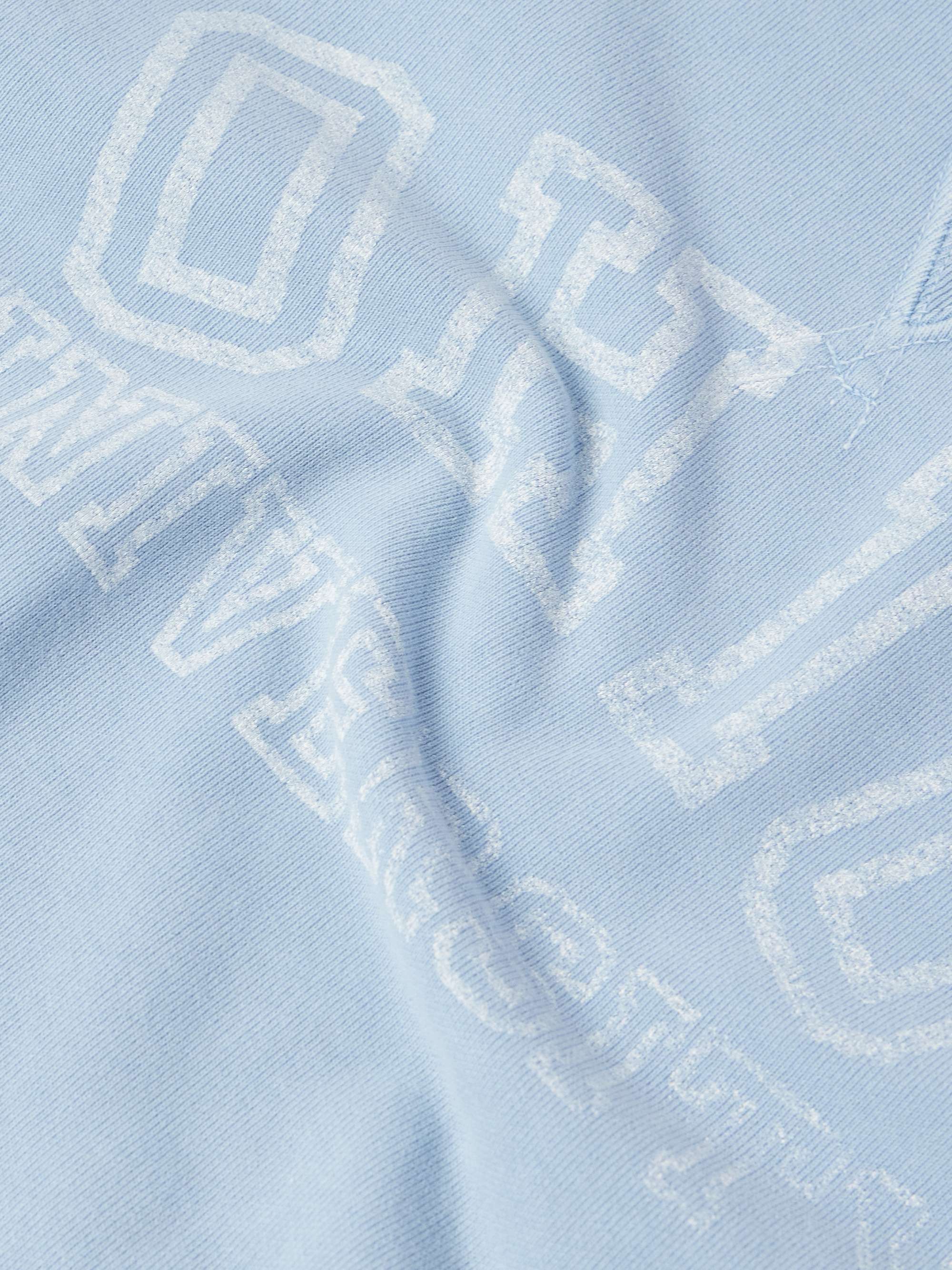 Ohio Distressed Printed Cotton-Jersey Sweatshirt view