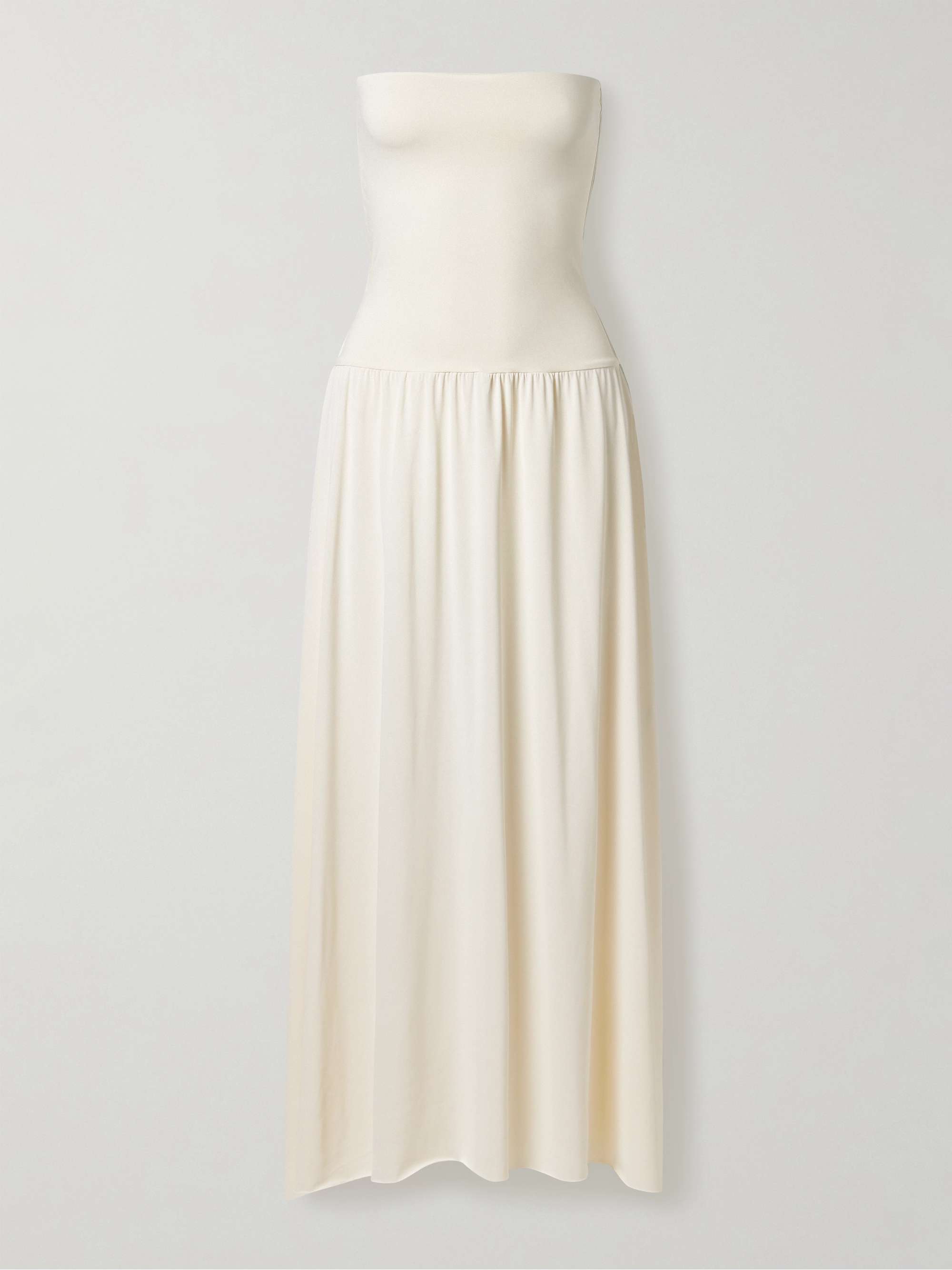 Les Essentiels Oda strapless stretch-jersey maxi dress hero visual