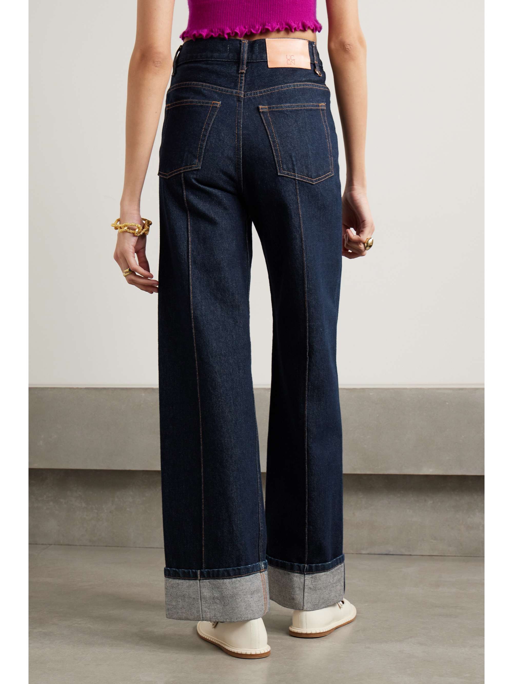 The Genevieve high-rise wide-leg jeans view