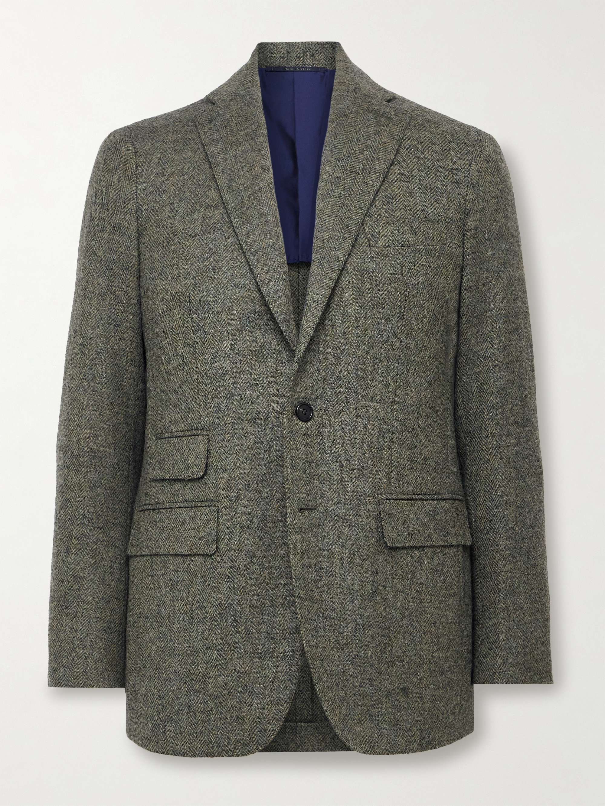 Kincaid No.3 Slim-Fit Herringbone Wool-Tweed Blazer hero visual