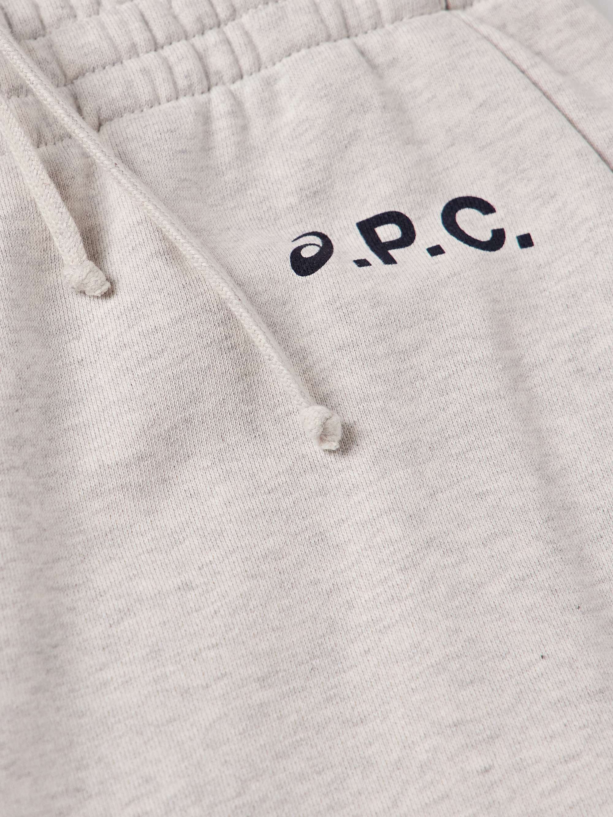 + ASICS Jogging Hill Tapered Logo-Print Organic Cotton-Jersey Sweatpants view