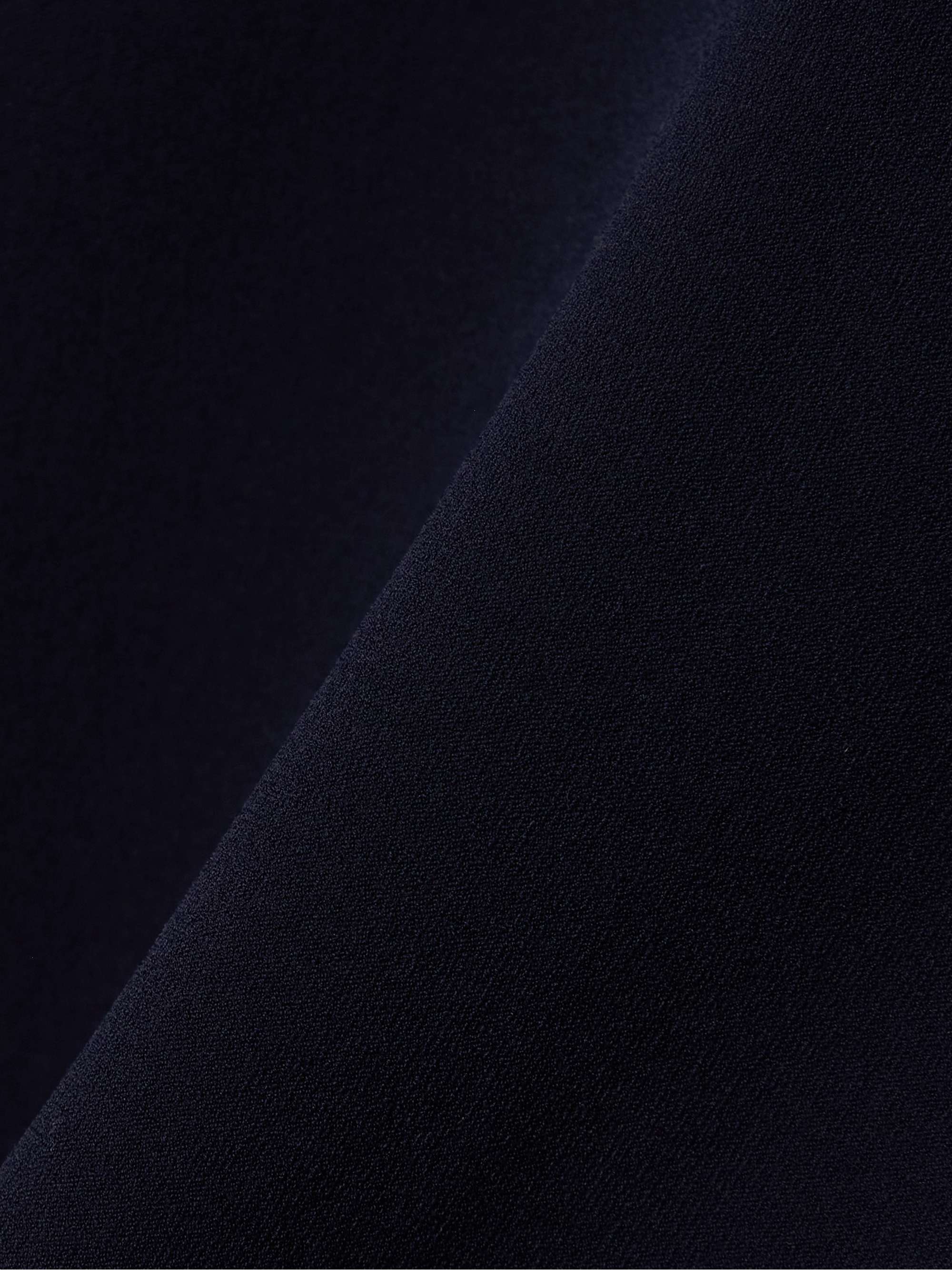Patti stretch-jersey half-zip turtleneck top view