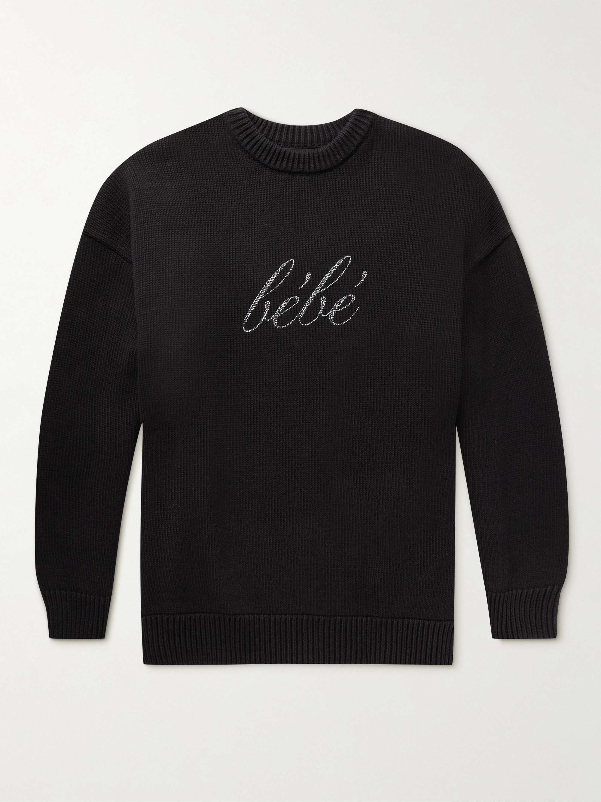 Crystal-Embellished Cotton Sweater hero visual