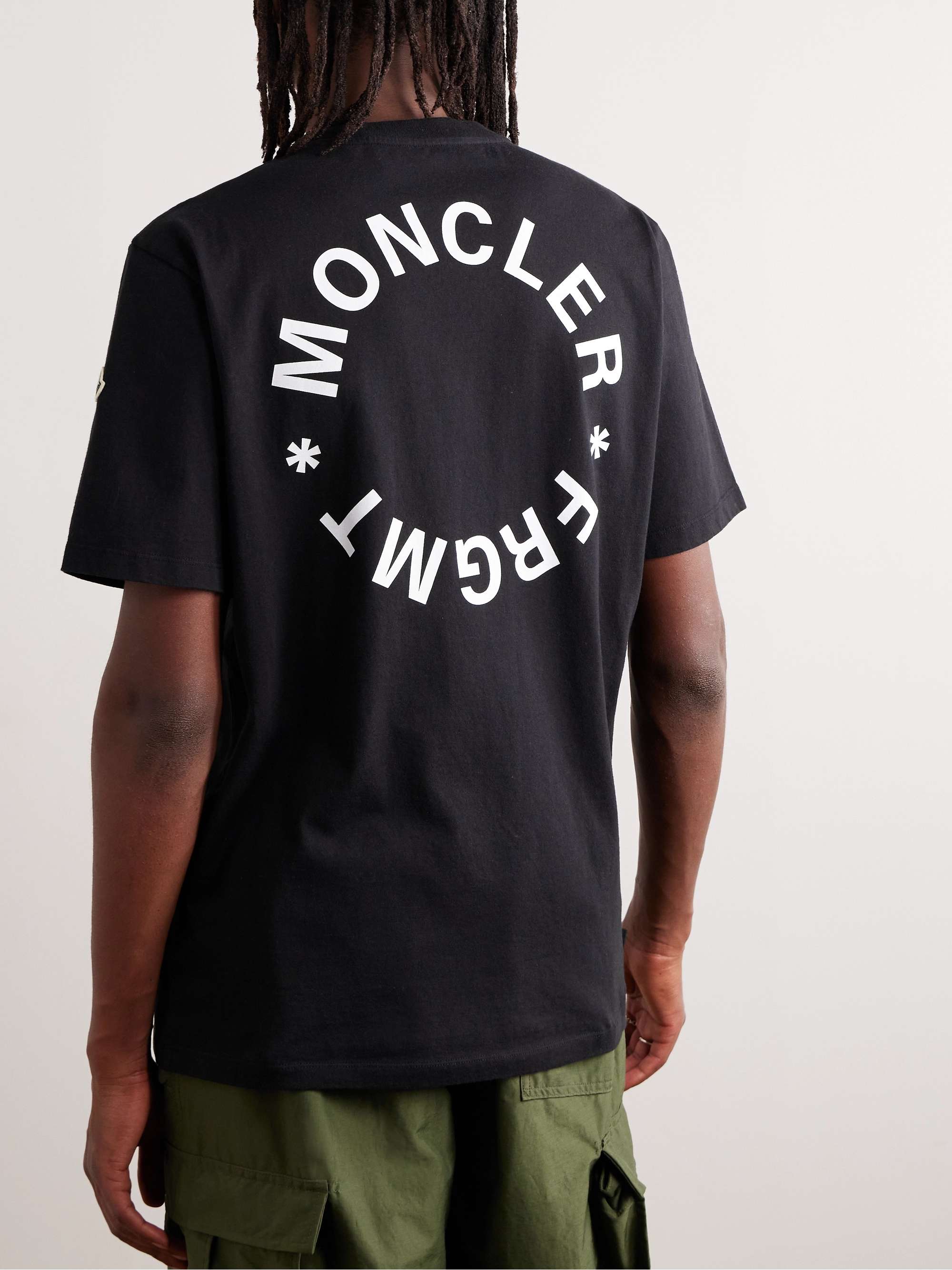 7 Moncler FRGMT Hiroshi Fujiwara Logo-Print Cotton-Jersey T-Shirt view
