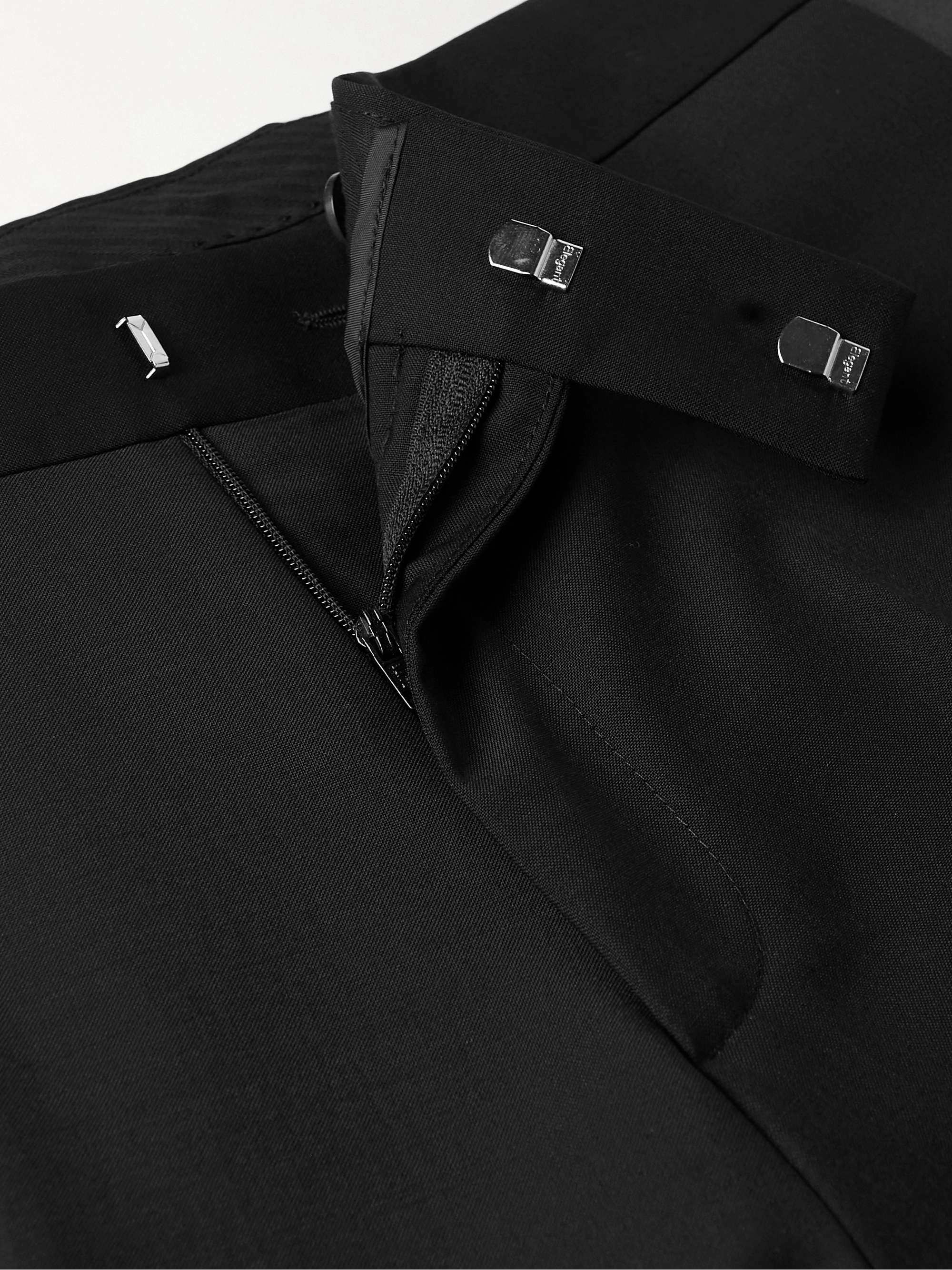 Slim-Fit Satin-Trimmed Wool and Mohair-Blend Tuxedo Trousers view