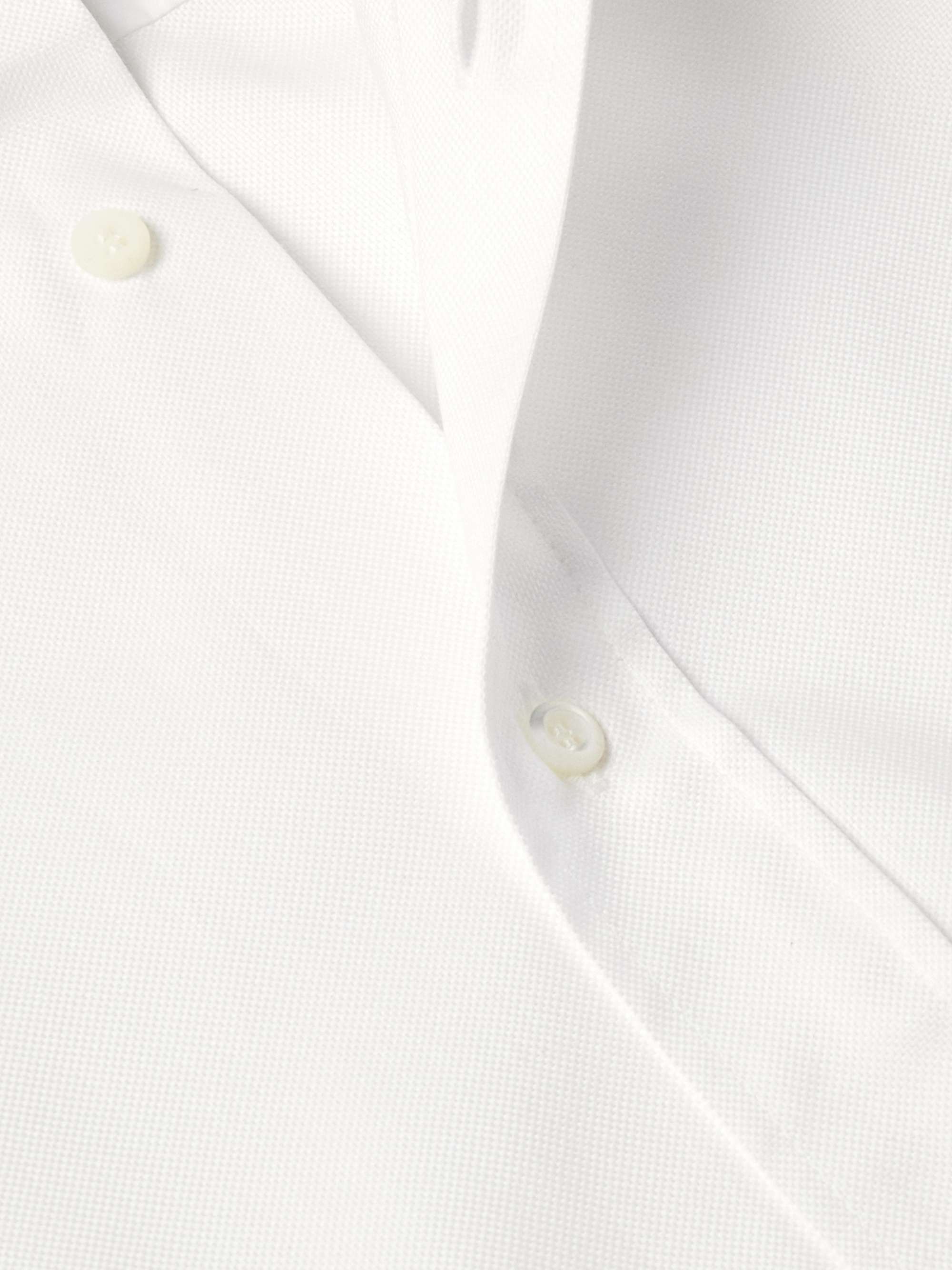 Cutaway-Collar Slim-Fit Cotton-Piqué Shirt view