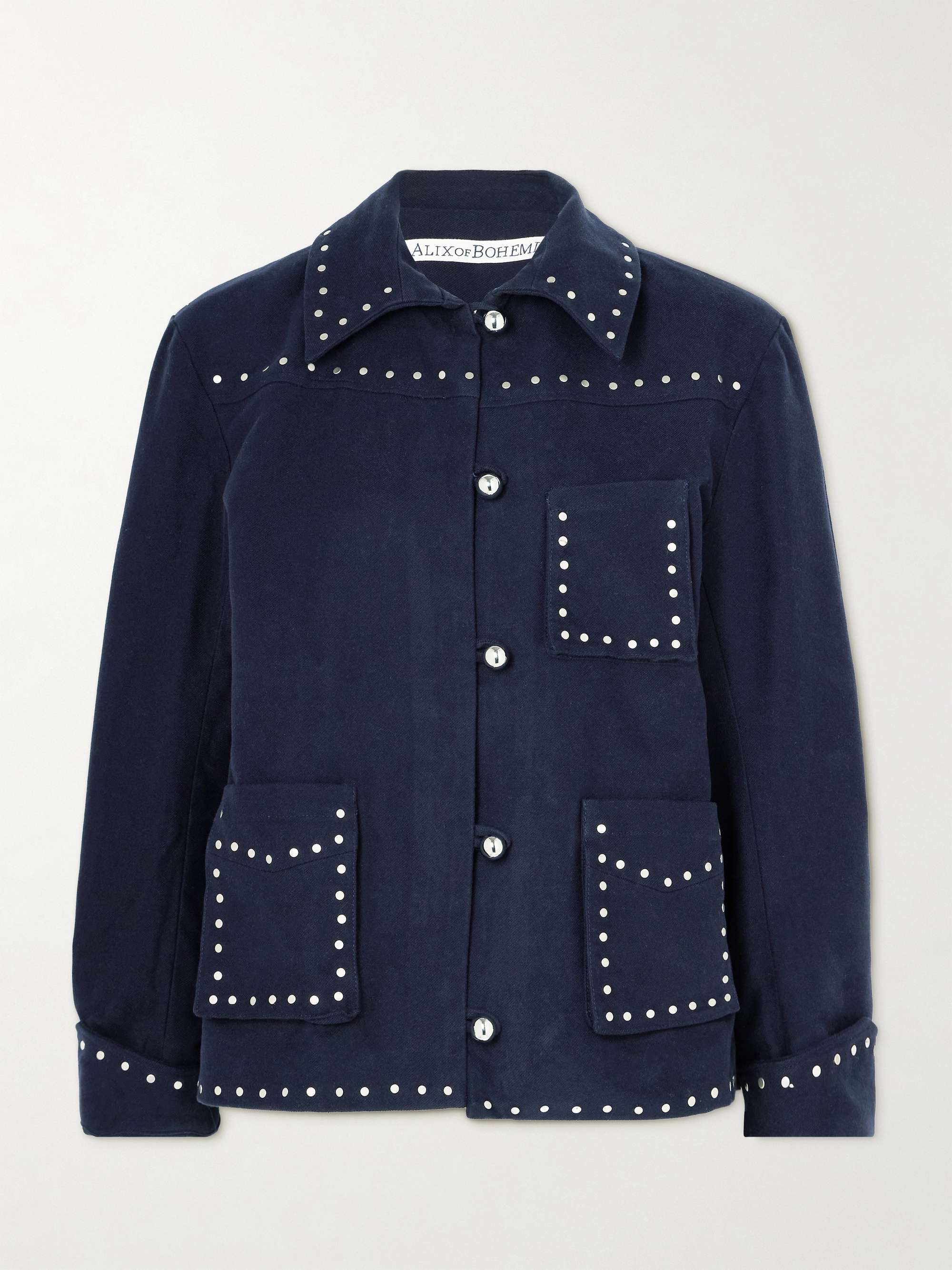 Jude studded cotton-twill jacket hero visual