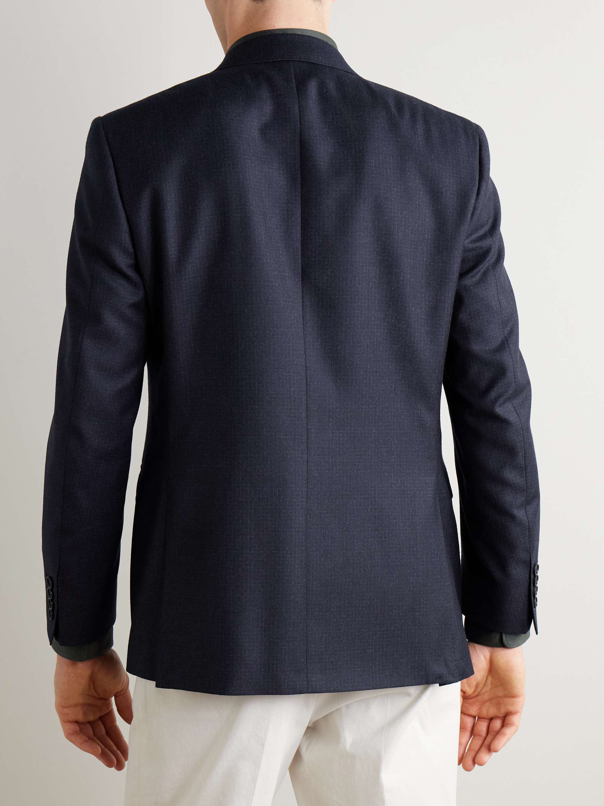 Checked Wool Suit Jacket view