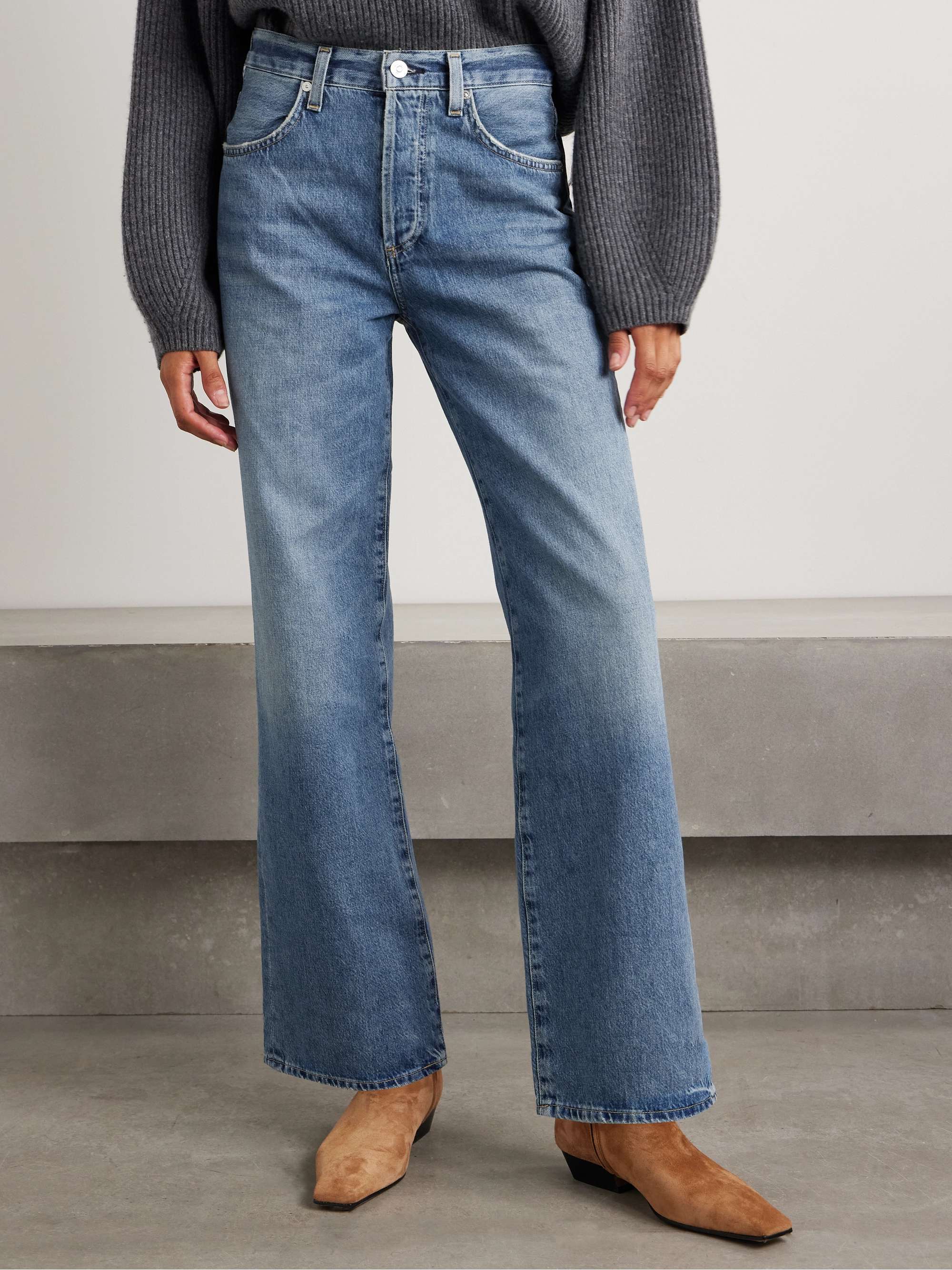 Annina high-rise wide-leg jeans view