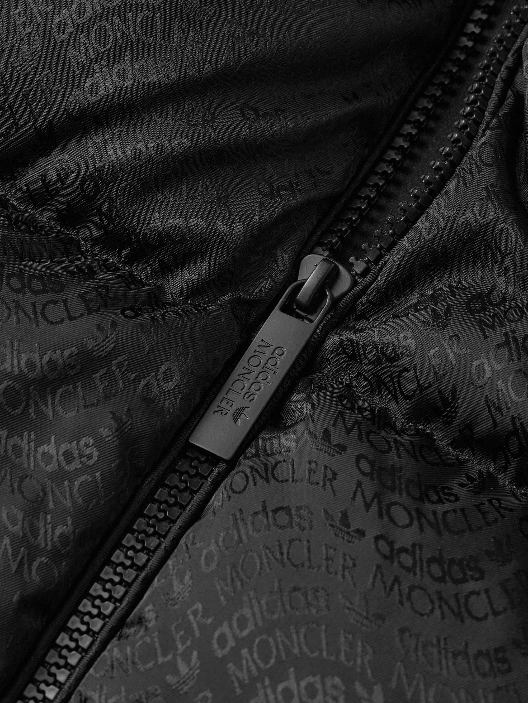 + adidas Originals Alpbach Quilted Logo-Jacquard Shell Hooded Down Jacket view