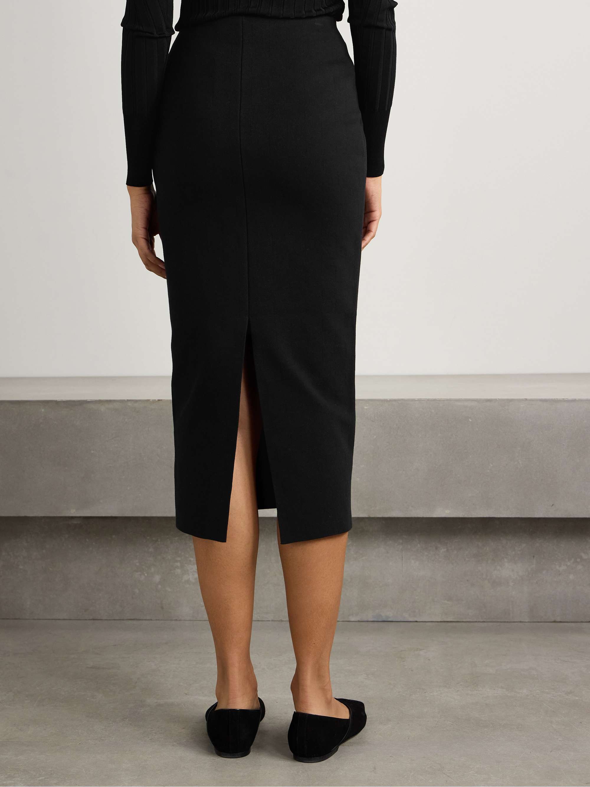 Petra cotton-blend jacquard midi skirt view