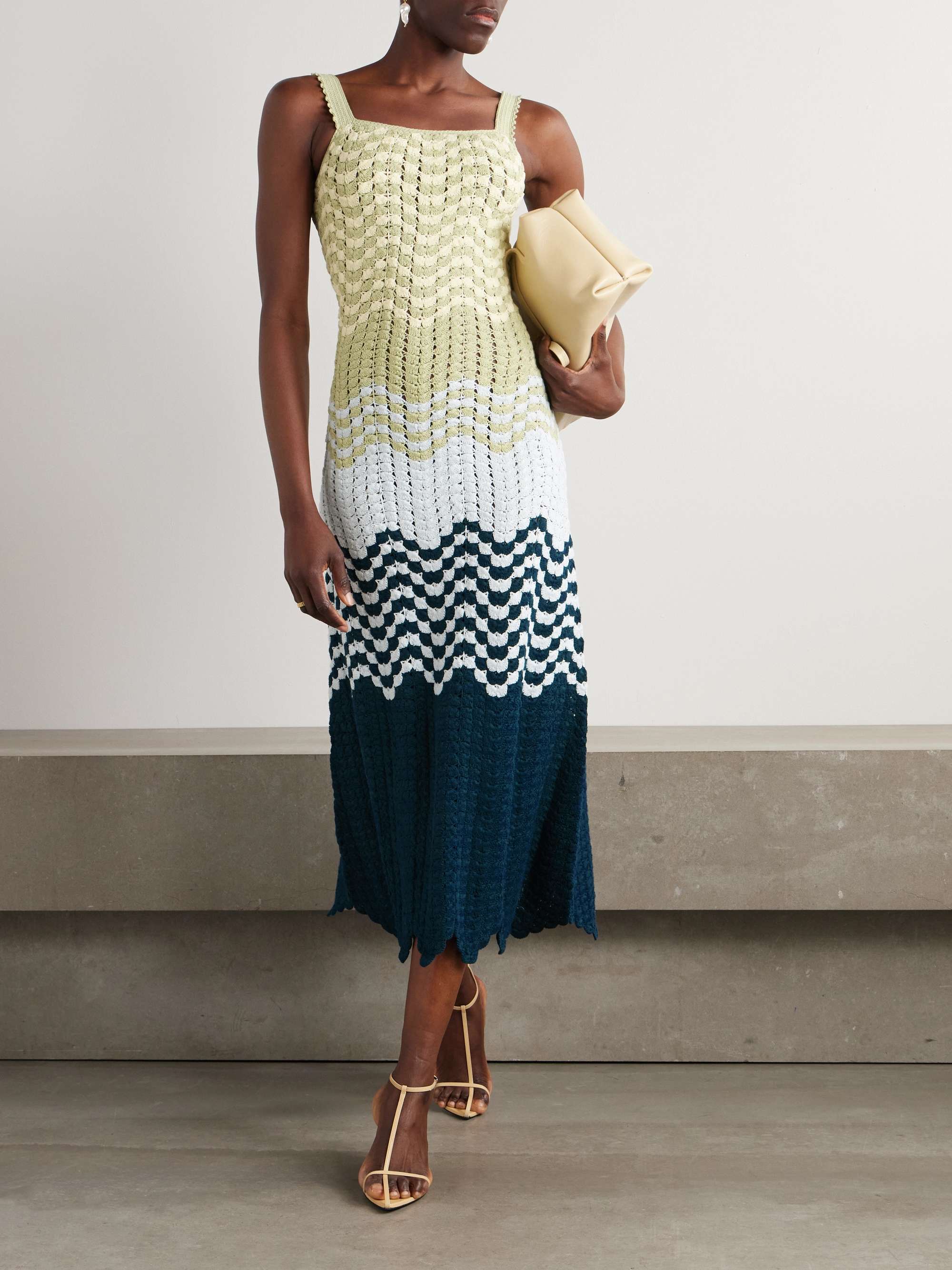 Marea crocheted cotton maxi dress view