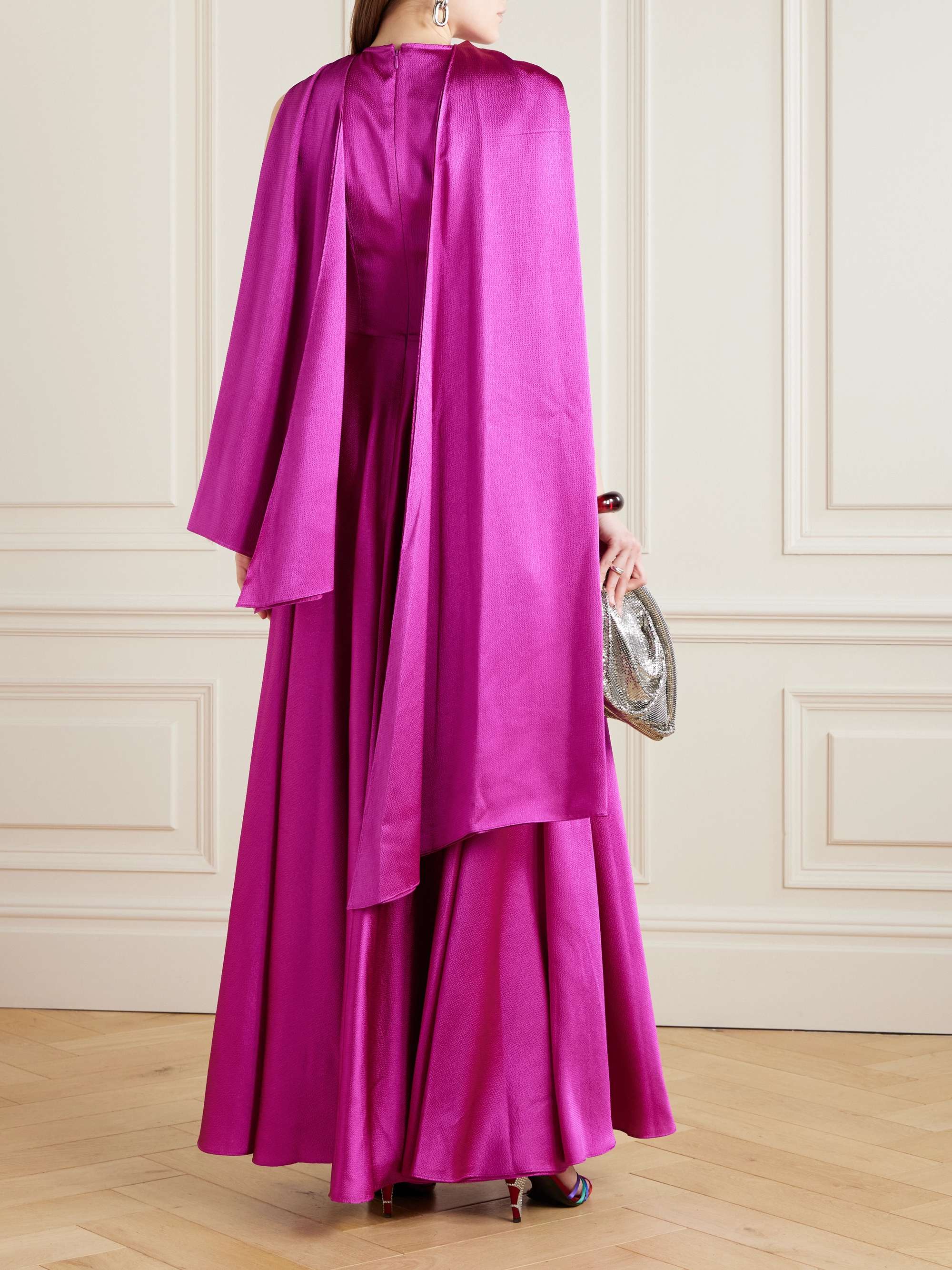 Emelia hammered-satin gown view